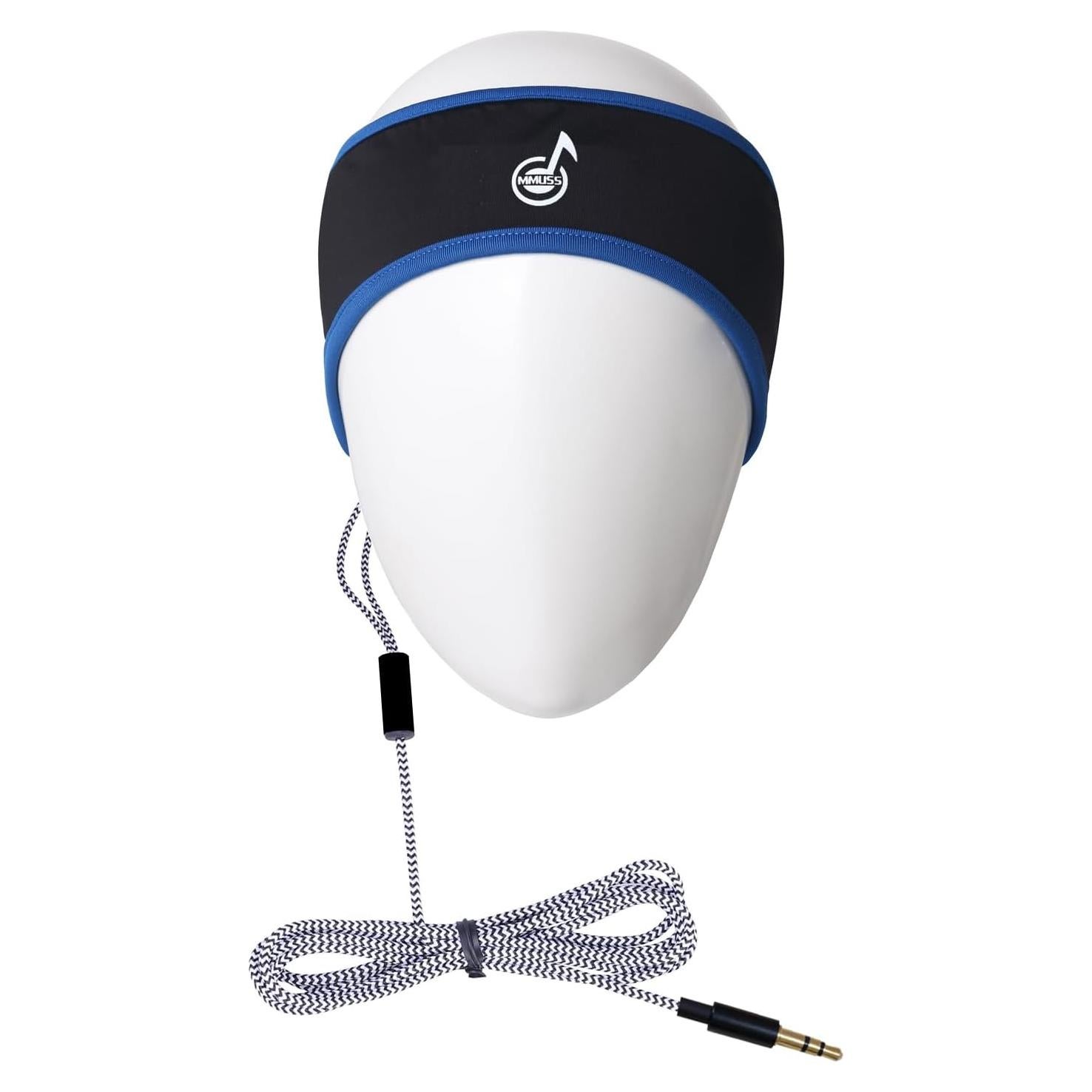 Auriculares para dormir MMUSS SHStereo 2024 Azul con altavoces delgados