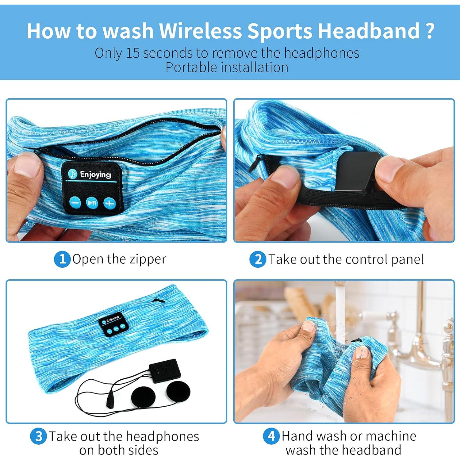 Auriculares Inalámbricos para Dormir SKYEOL hb-1B Azul