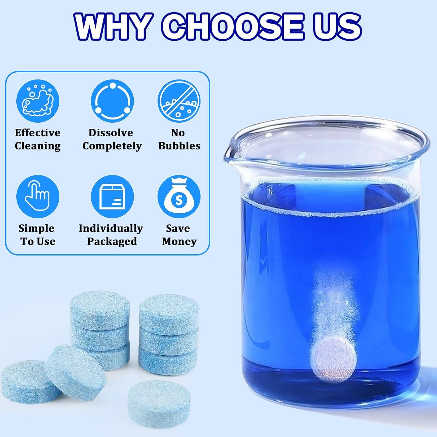 Tabletas Limpiaparabrisas Vigorder 100 Piezas 3.785L