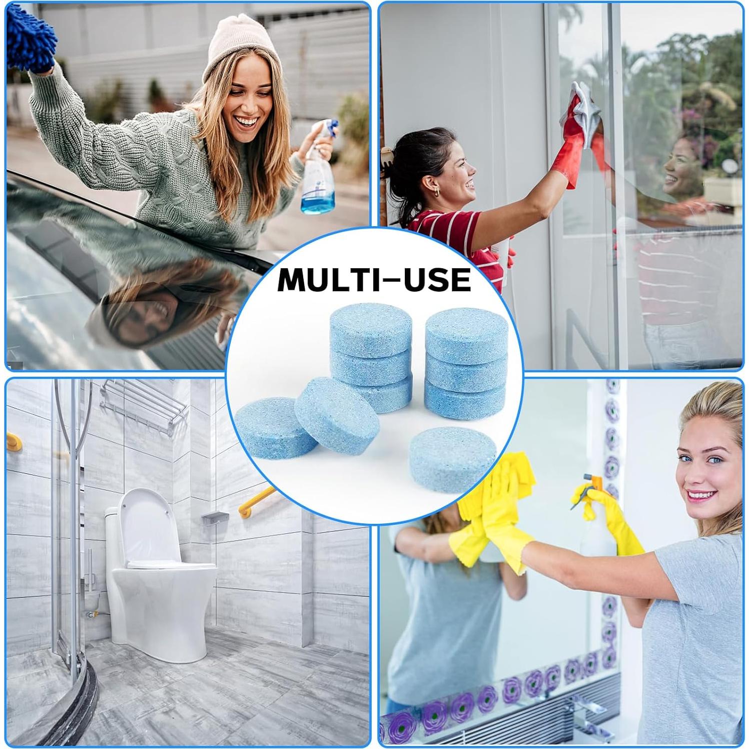 Tabletas Limpiaparabrisas Vigorder 100 Piezas 3.785L