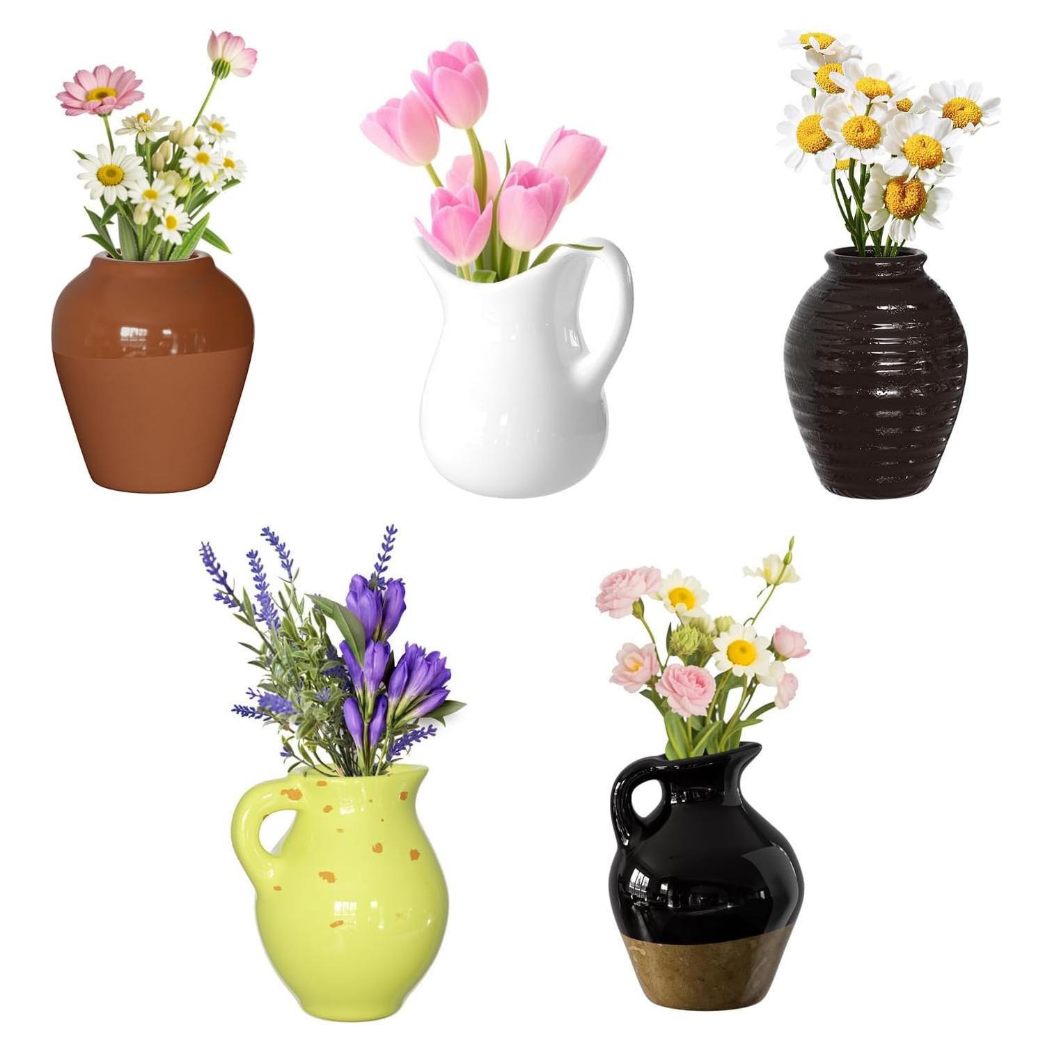 Imanes de Cerámica Mini Jarrón Cacukap - Paquete de 5