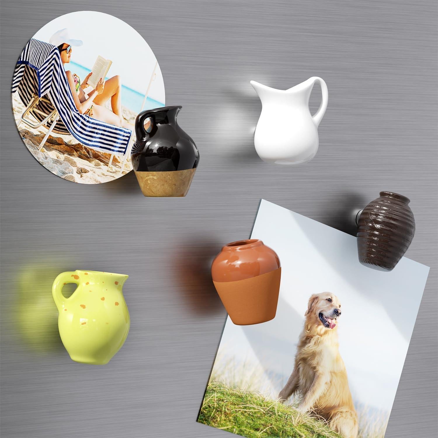 Imanes de Cerámica Mini Jarrón Cacukap - Paquete de 5