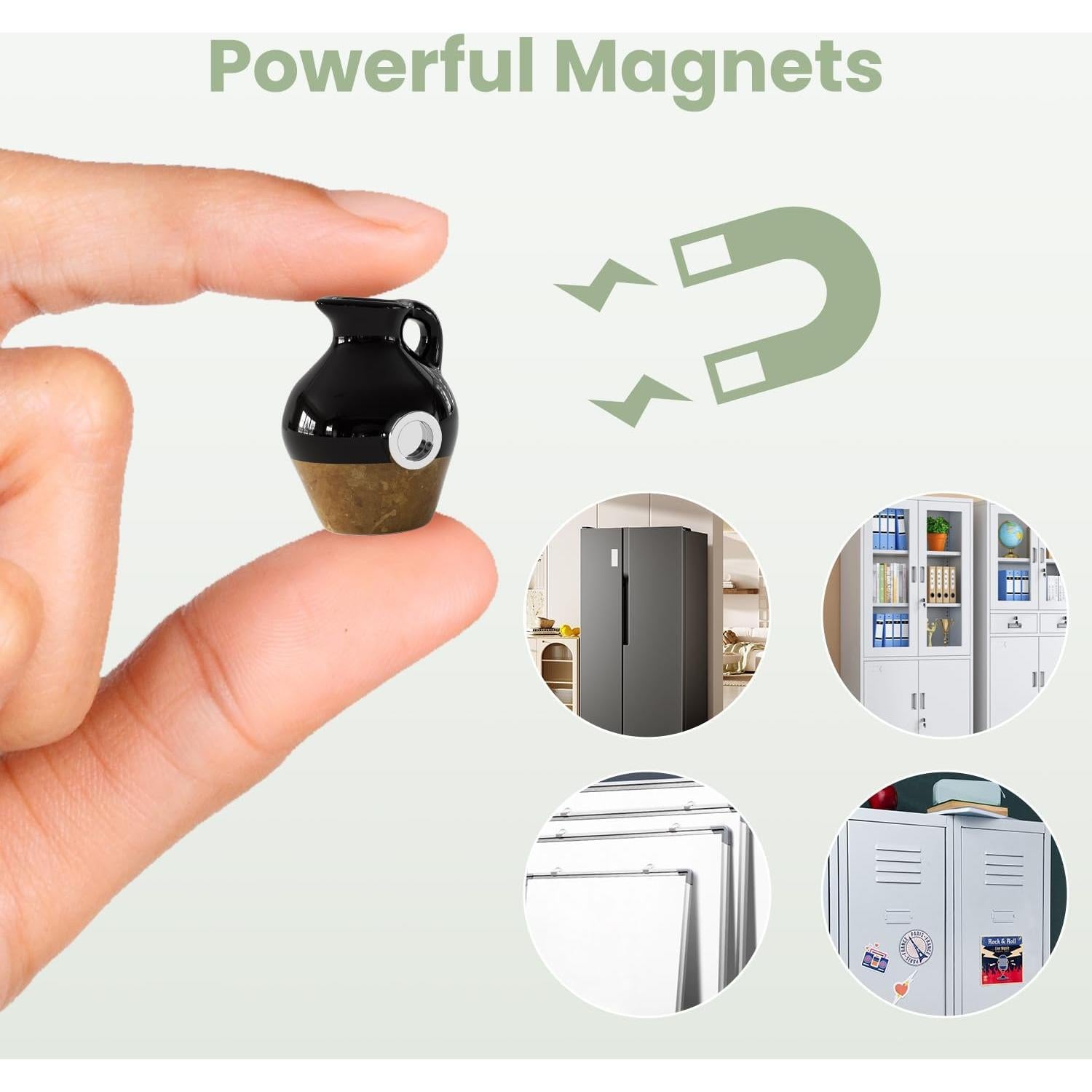 Imanes de Cerámica Mini Jarrón Cacukap - Paquete de 5