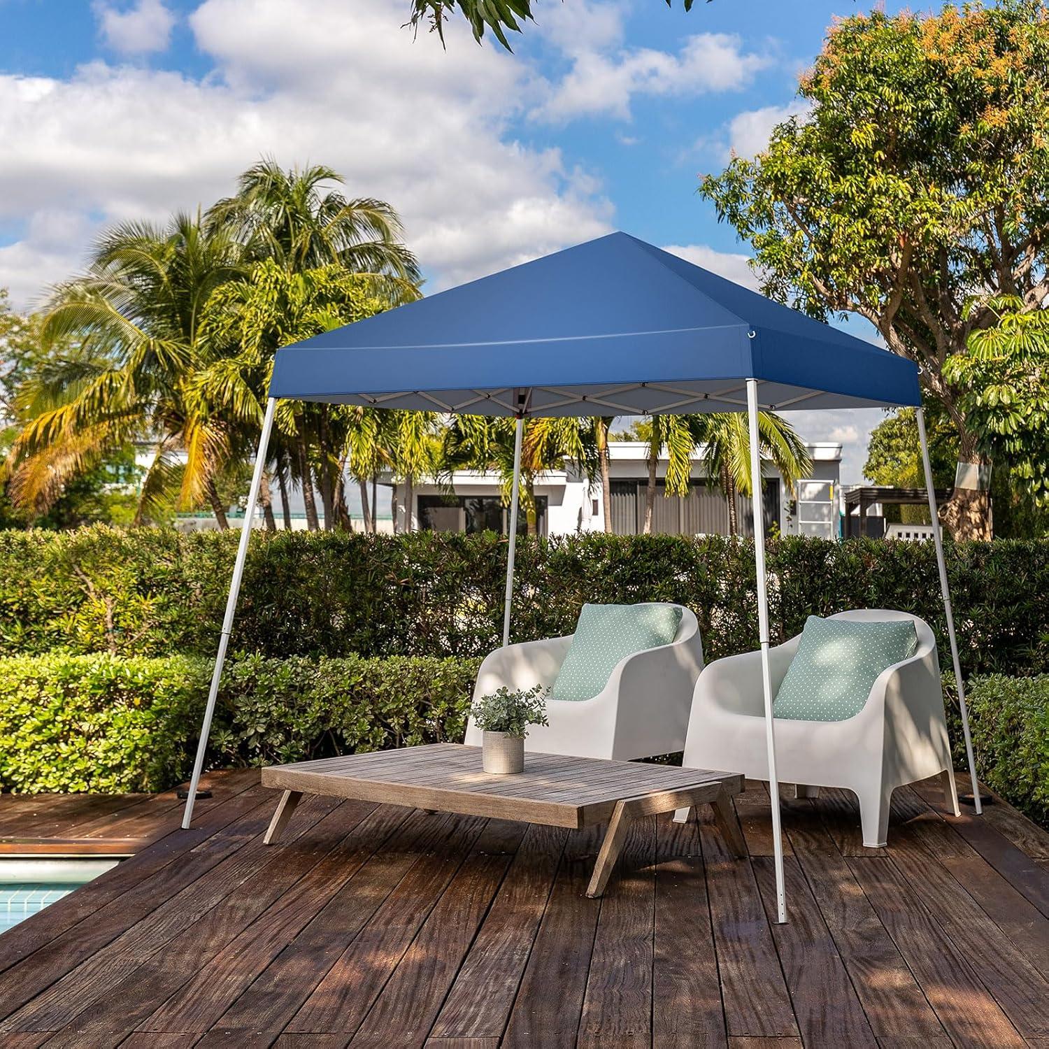 Carpa portátil pop-up WEI WEI GLOBAL 2.4x2.4m azul impermeable