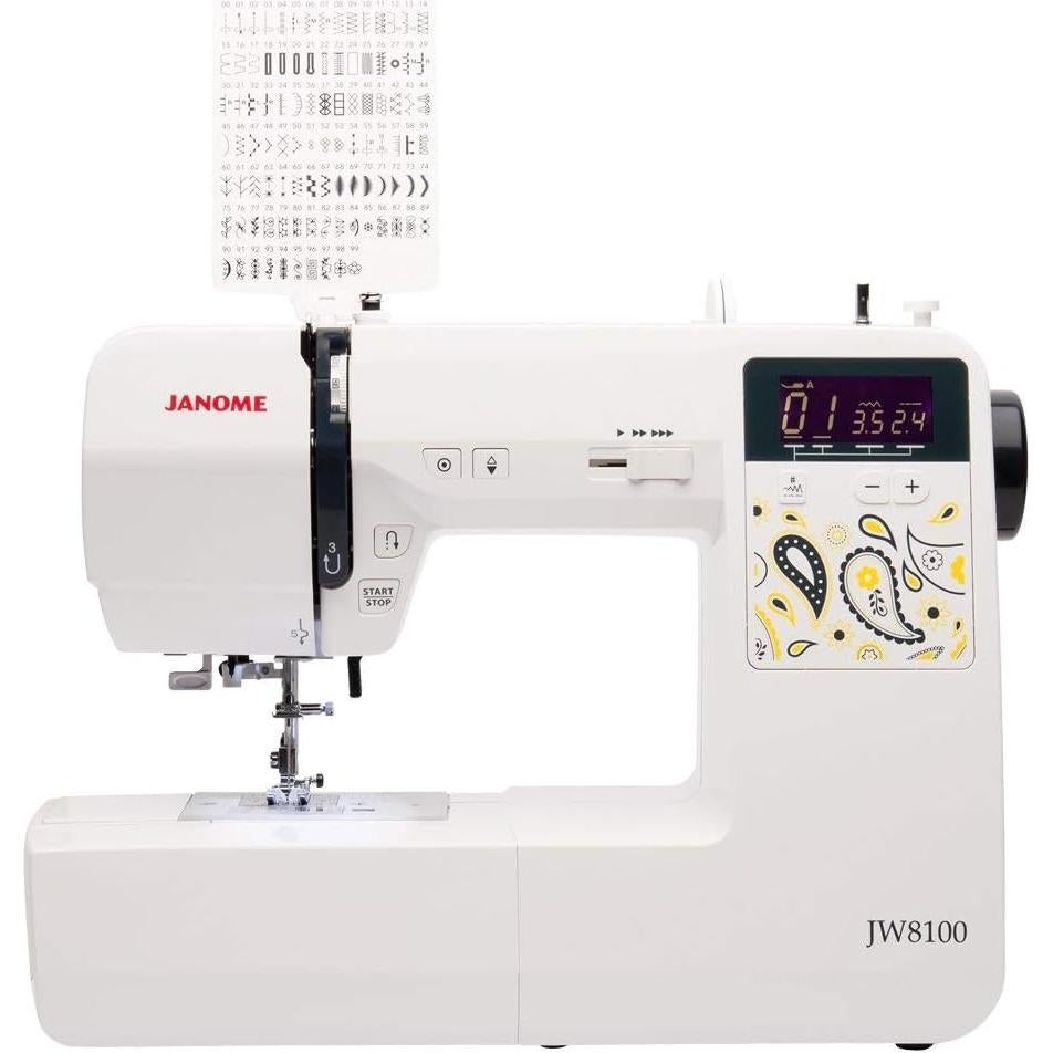 Máquina de Coser Computarizada Janome JW8100 con 100 Puntadas