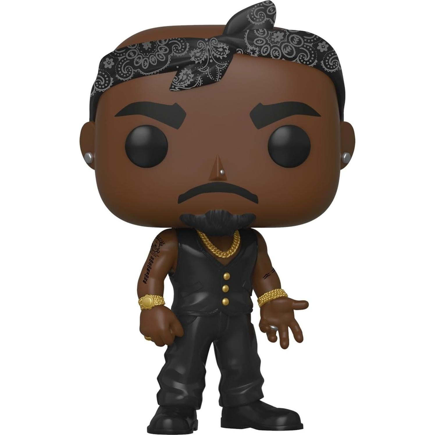Funko Pop Tupac Chaleco con Bandana 9.5 cm Coleccionable