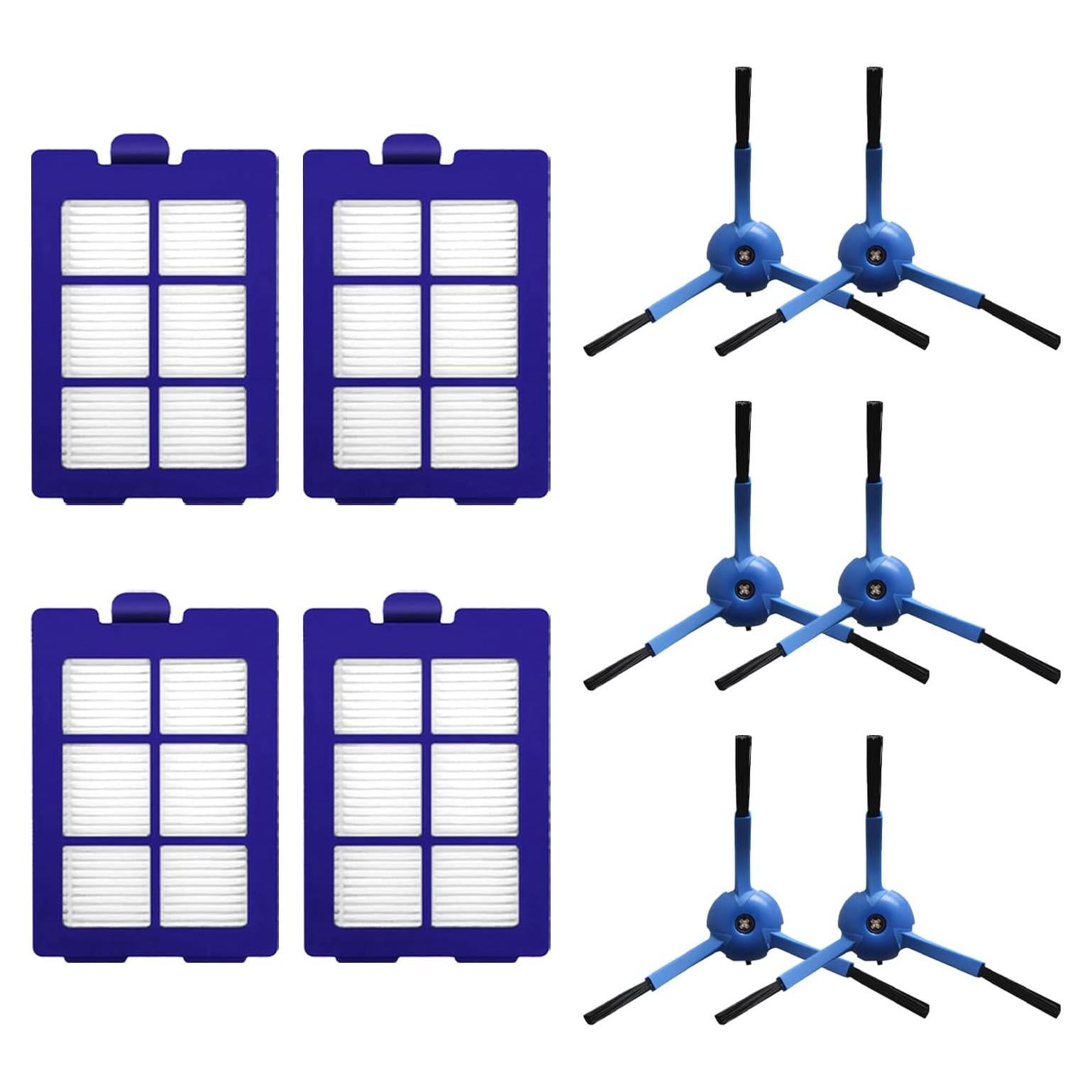 Kit de Repuestos Carkio para Eufy RoboVac X8 - 4 Filtros y 6 Cepillos