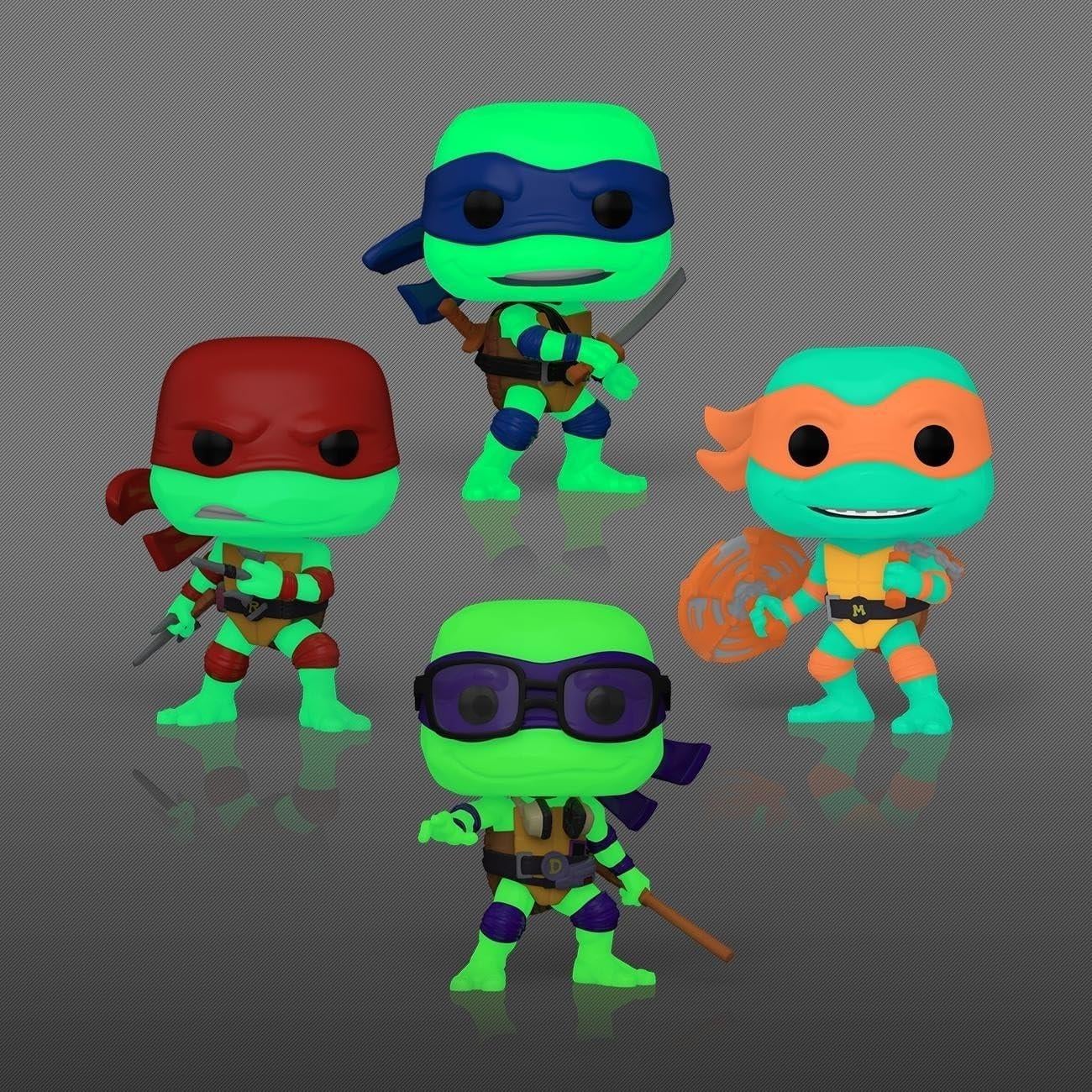Funko Pop! Tortugas Ninja Leonardo Donatello Michelangelo Raphael - Figura de Vinilo 9.5 cm