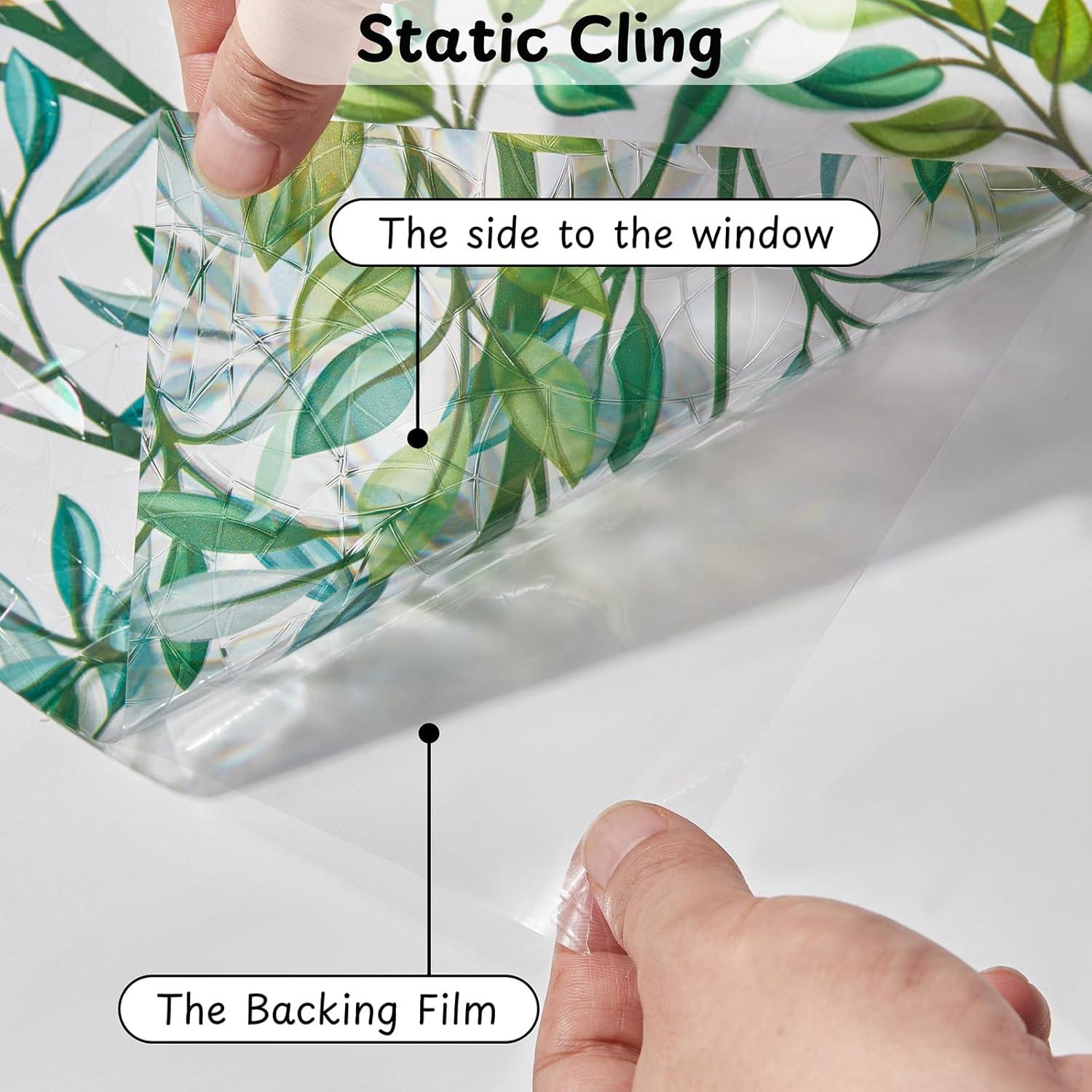 Película de Privacidad NINETREX 3D Hoja Arcoíris 30x200 cm