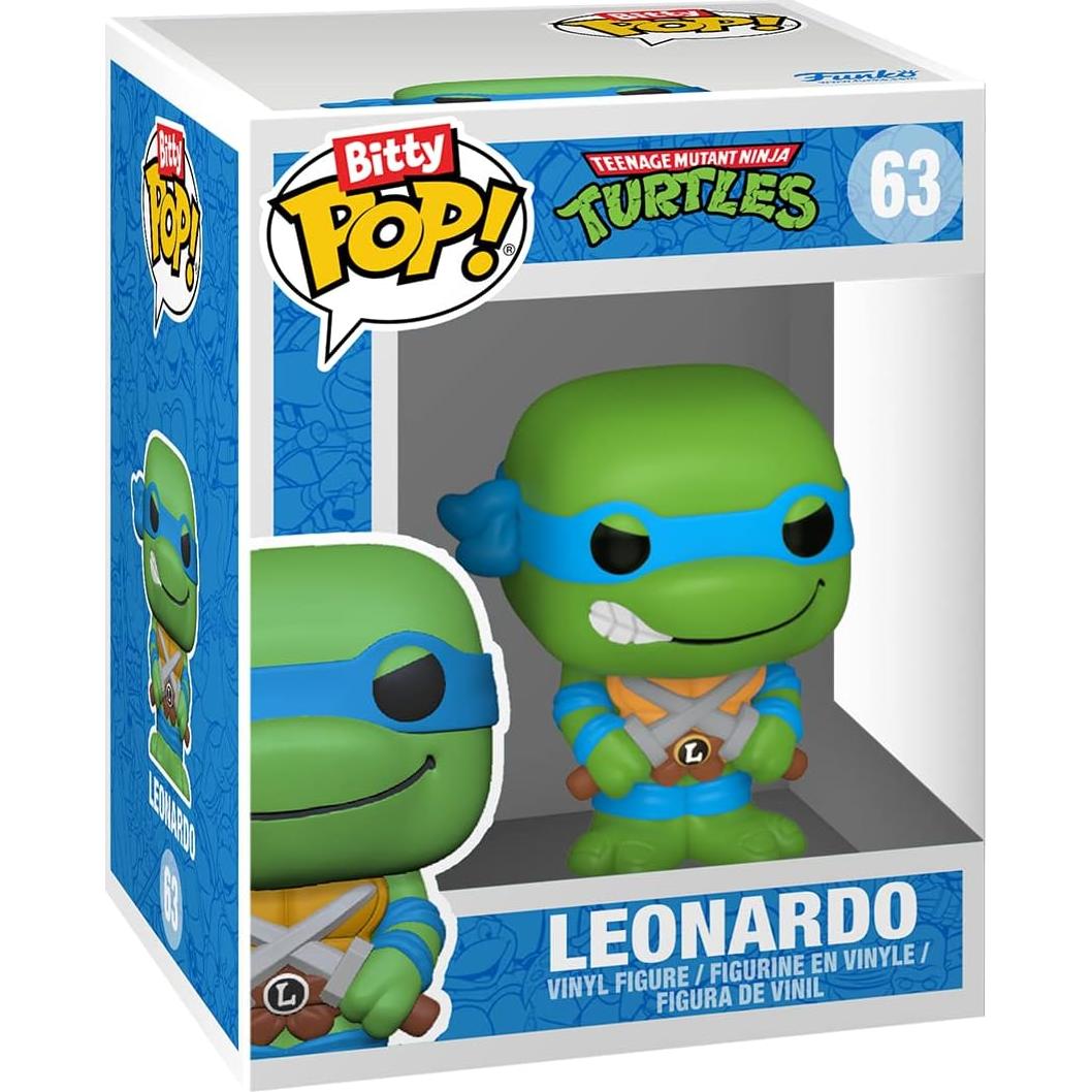 Funko Bitty POP! Tortugas Ninja Leonardo y Amigos - 4 Figuras