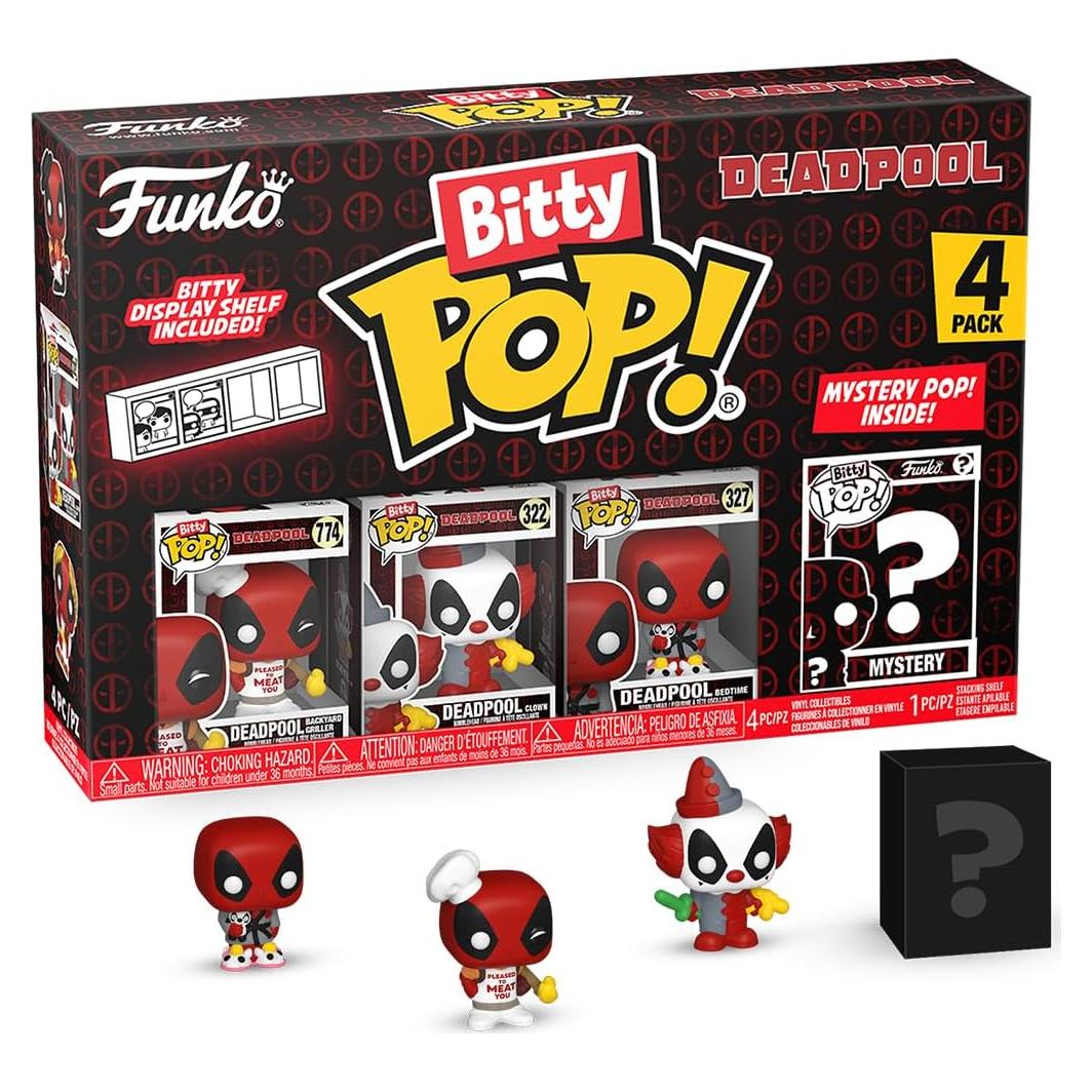Funko Bitty POP! Deadpool 4-Pack + Figura Misteriosa 2.3 cm