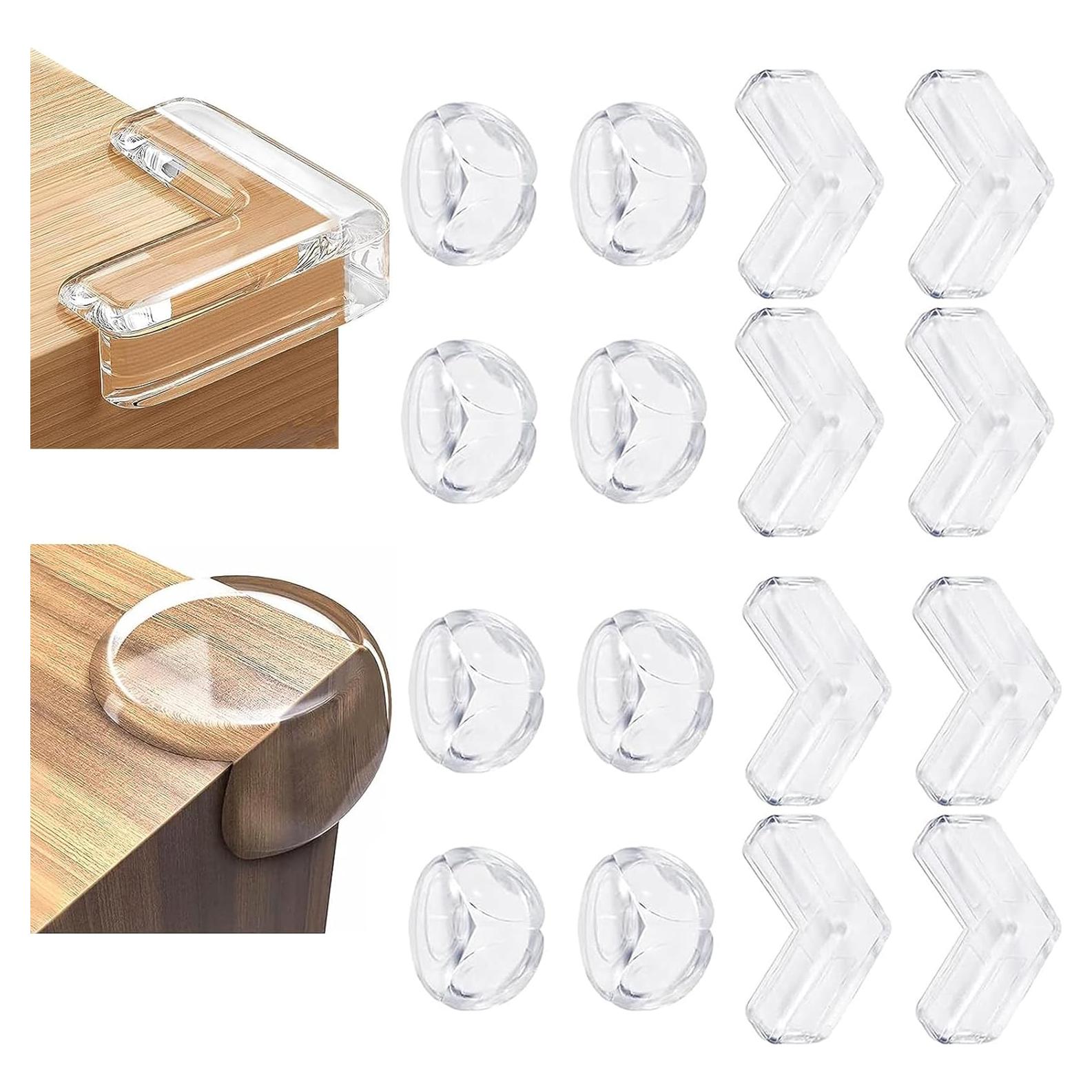 16 Protectores de Esquinas Transparentes ZADEICK para Bebés