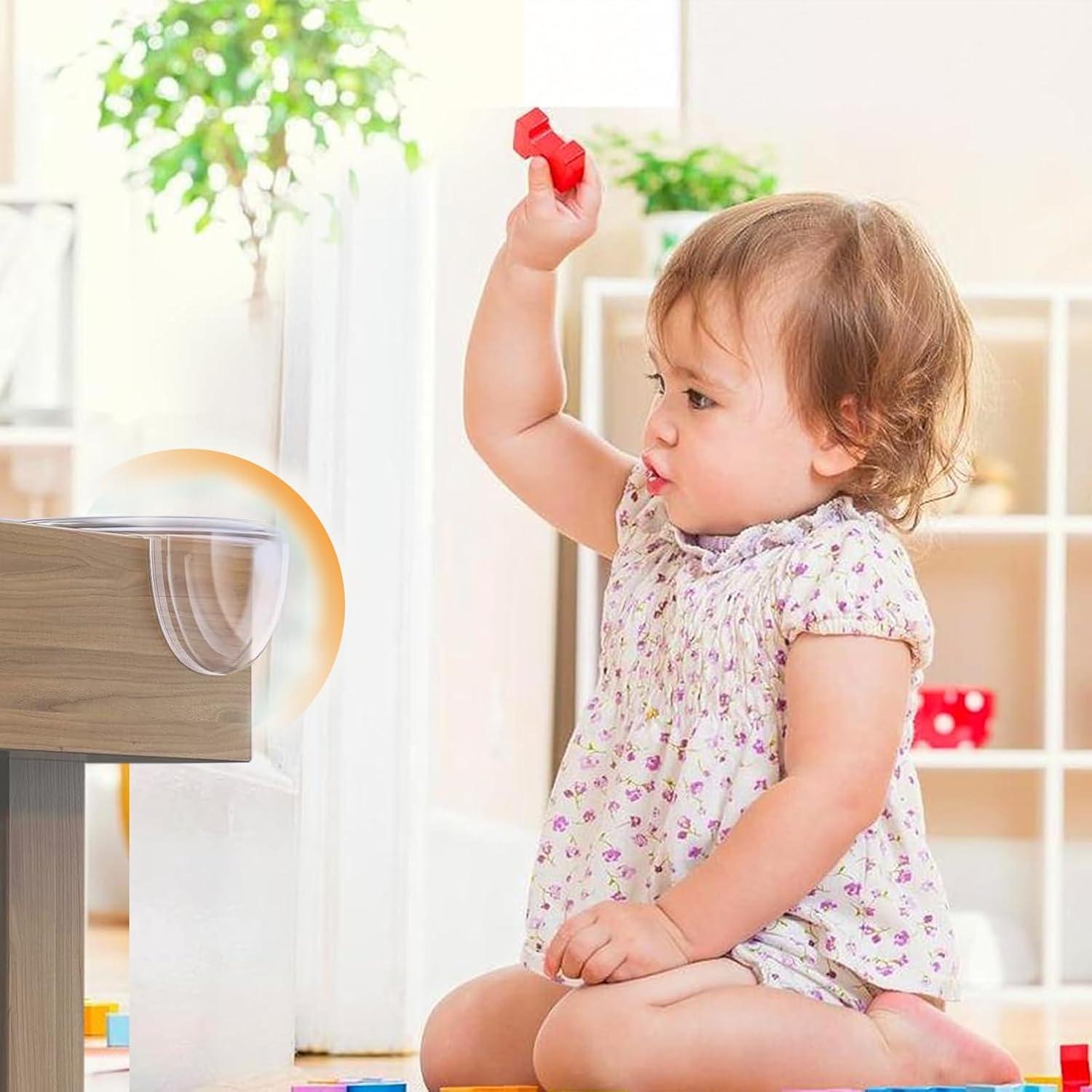 16 Protectores de Esquinas Transparentes ZADEICK para Bebés