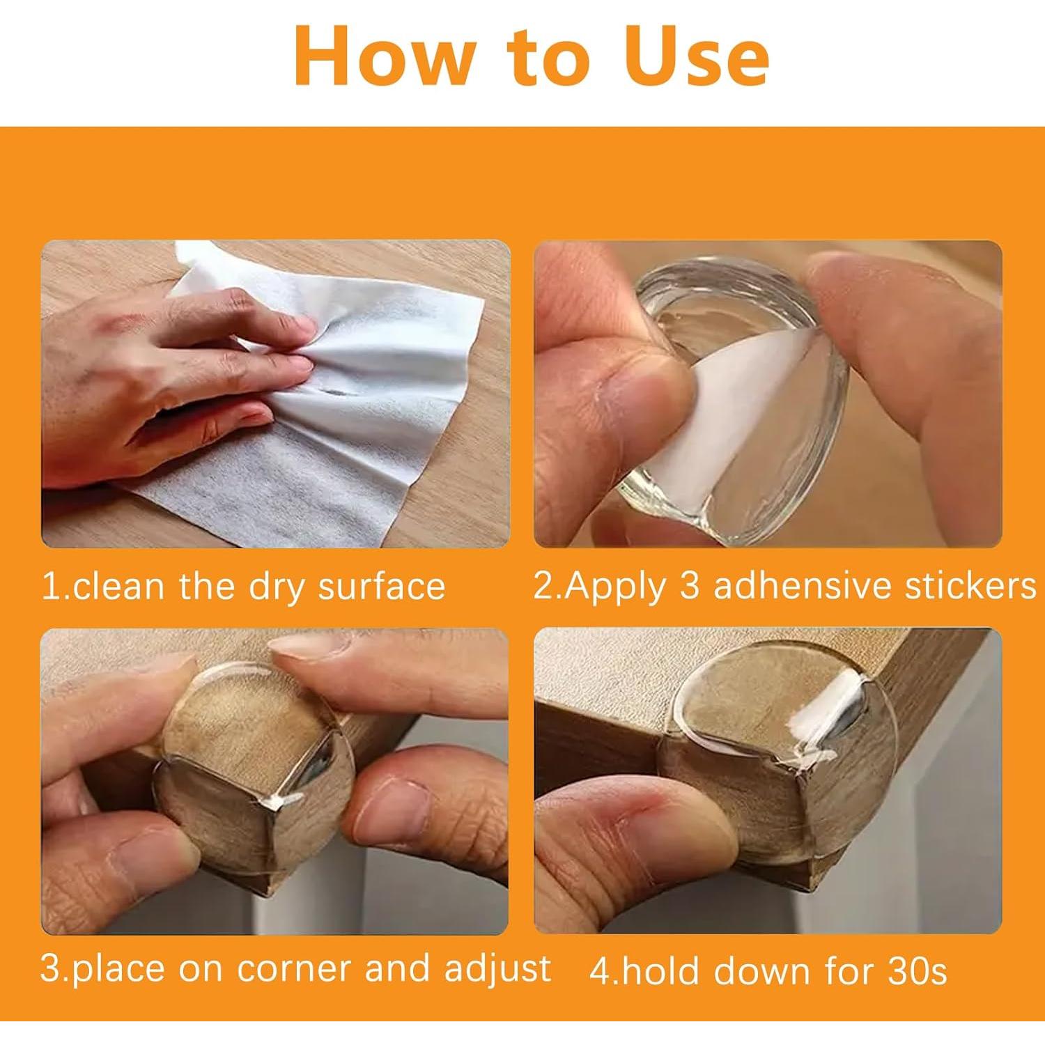 16 Protectores de Esquinas Transparentes ZADEICK para Bebés