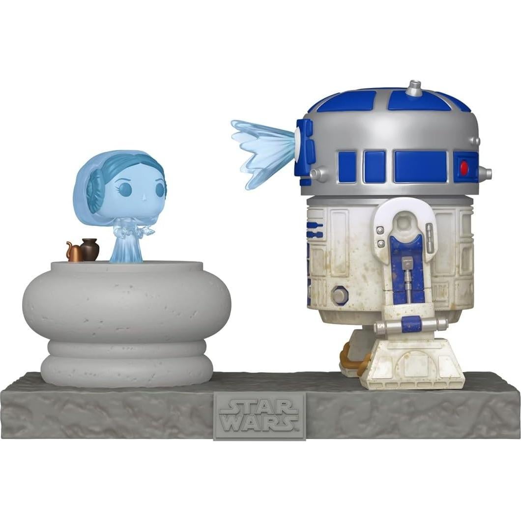 Funko Pop Deluxe R2-D2 con Leia - Star Wars - 10 cm