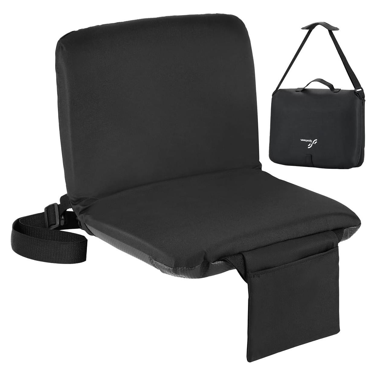 Asiento de Estadio Sportneer Plegable con Respaldo y Cojín