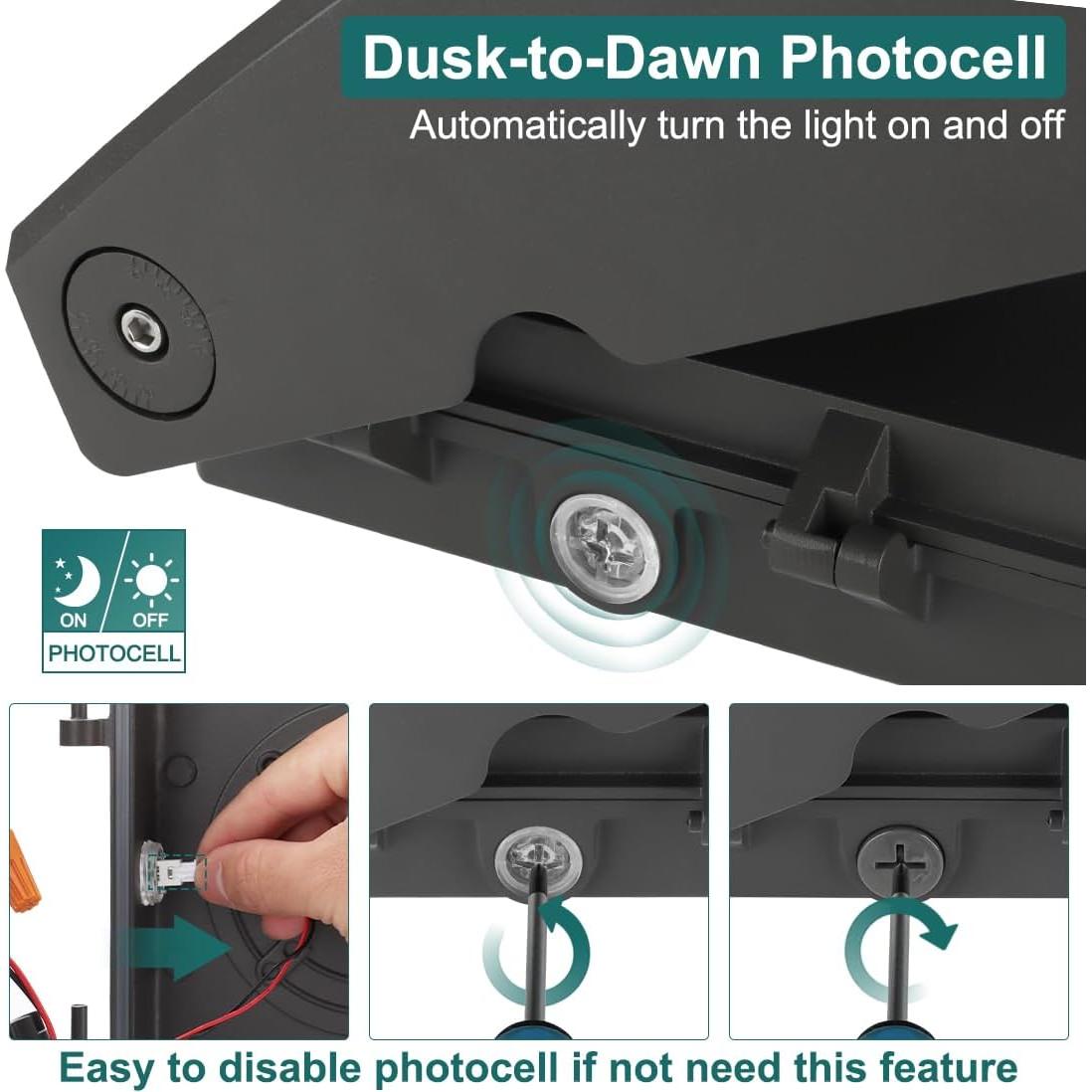 Luz de Pared LED 30W Kadision con Fotocélula Dusk-to-Dawn