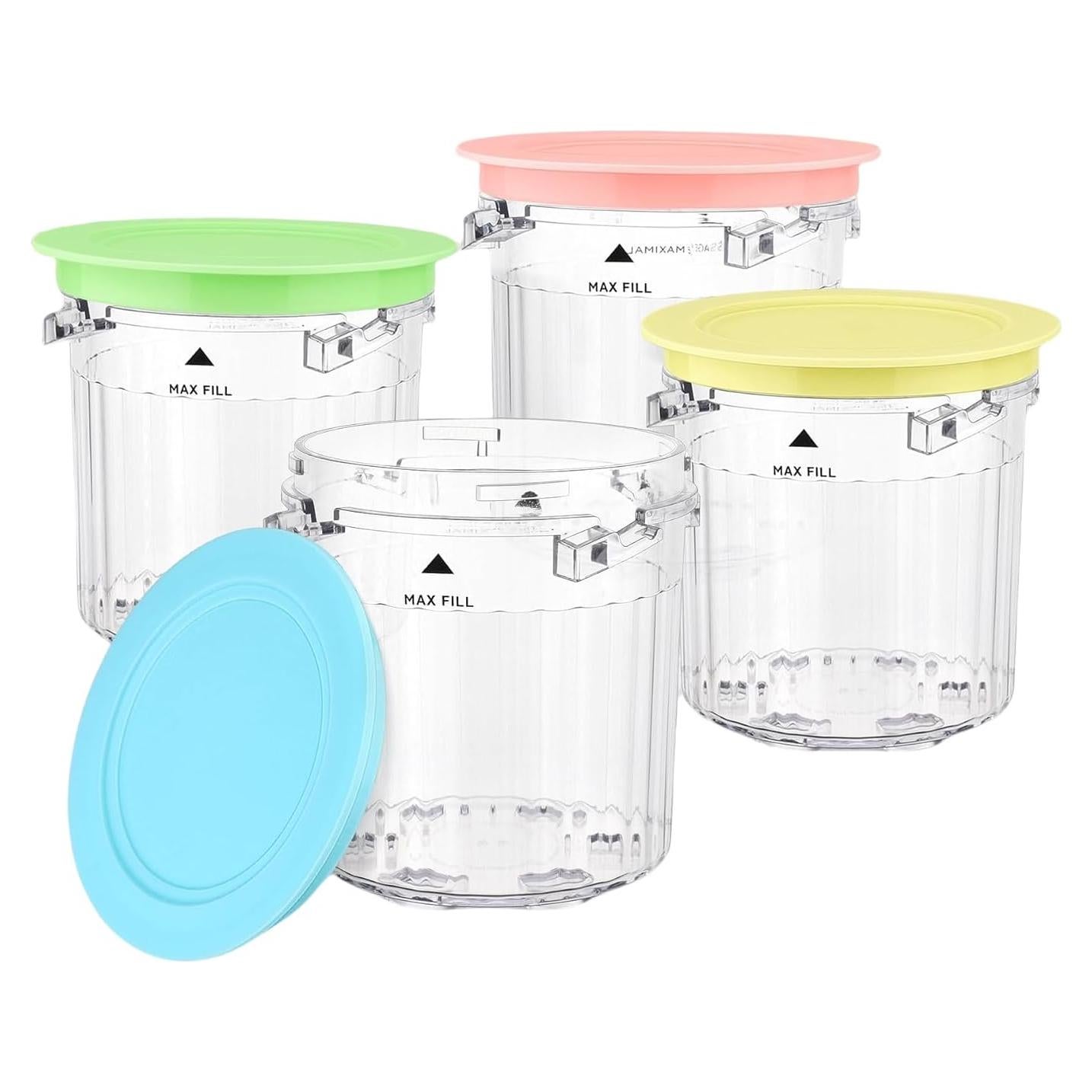 Contenedores de 24 oz para Ninja Creami Deluxe - Paquete de 4
