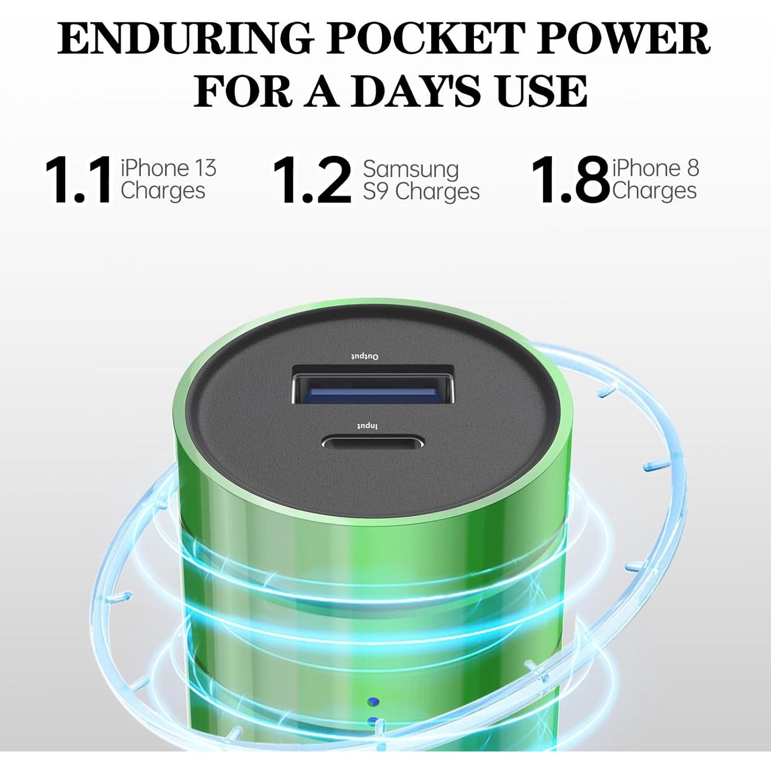 Cargador Portátil BONAI 5000mAh Ultra-Compacto Negro