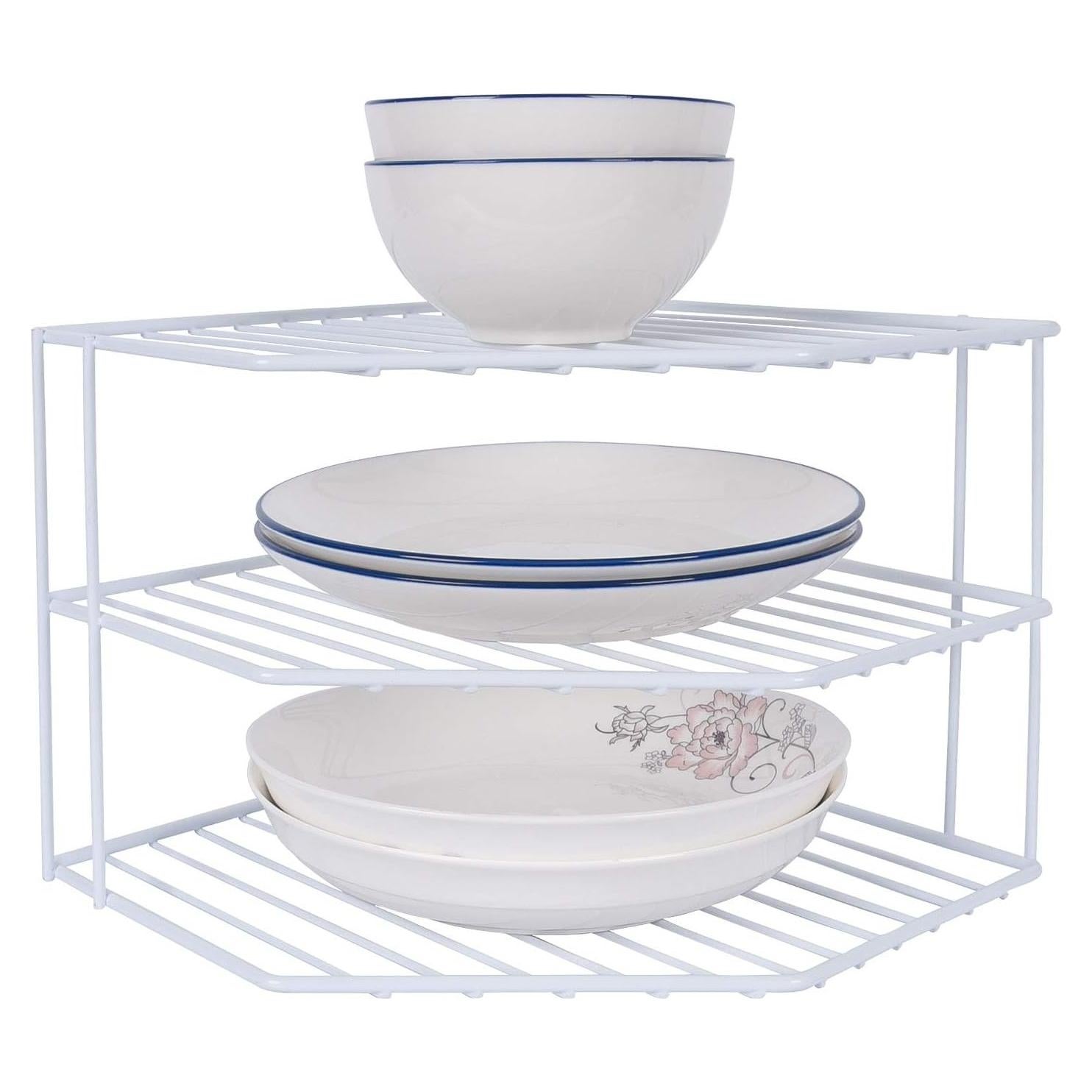 Organizador de Esquina SIBAO 3 Niveles Metal Blanco 25.4x19.1cm