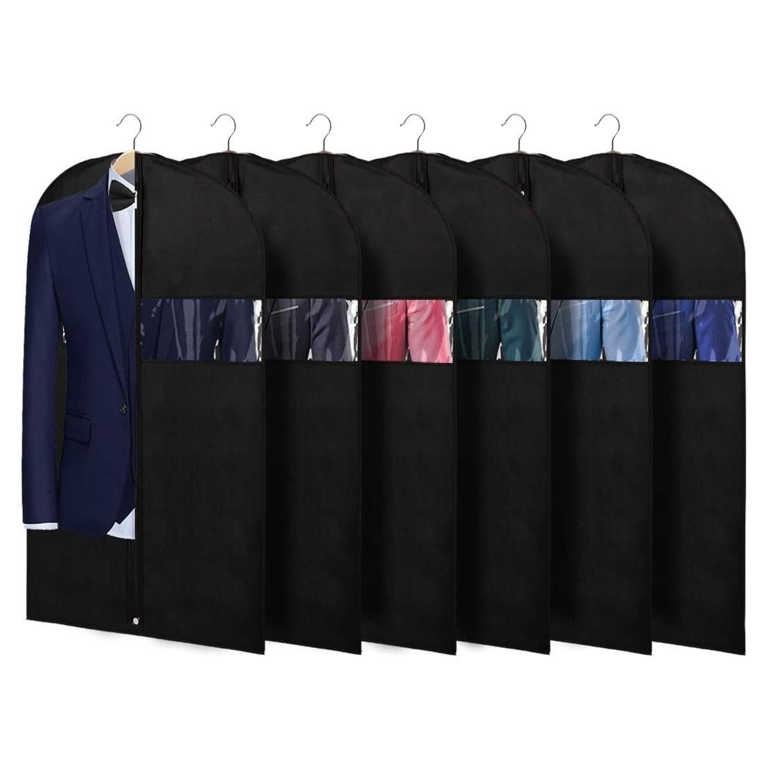 Bolsas para Trajes KEEGH 40" (Juego de 6) Negra Transpirable