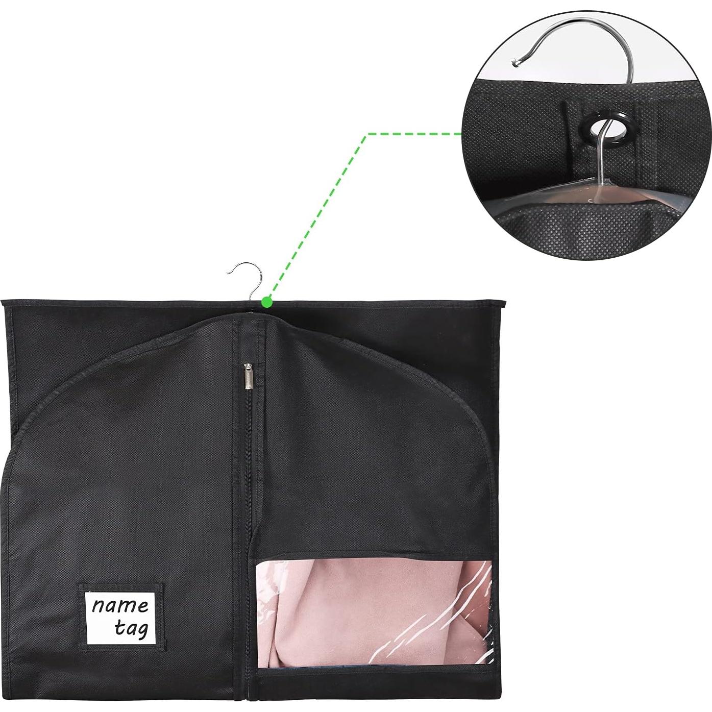 Bolsas para Trajes KEEGH 40" (Juego de 6) Negra Transpirable
