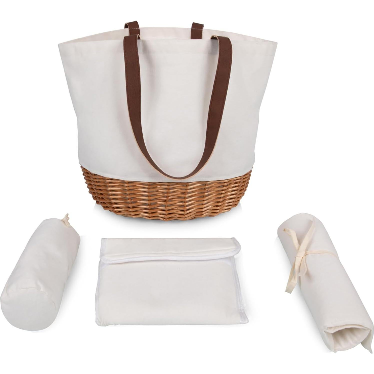 Cesta de Picnic Promenade para 2 Picnic Time - Lona Crema