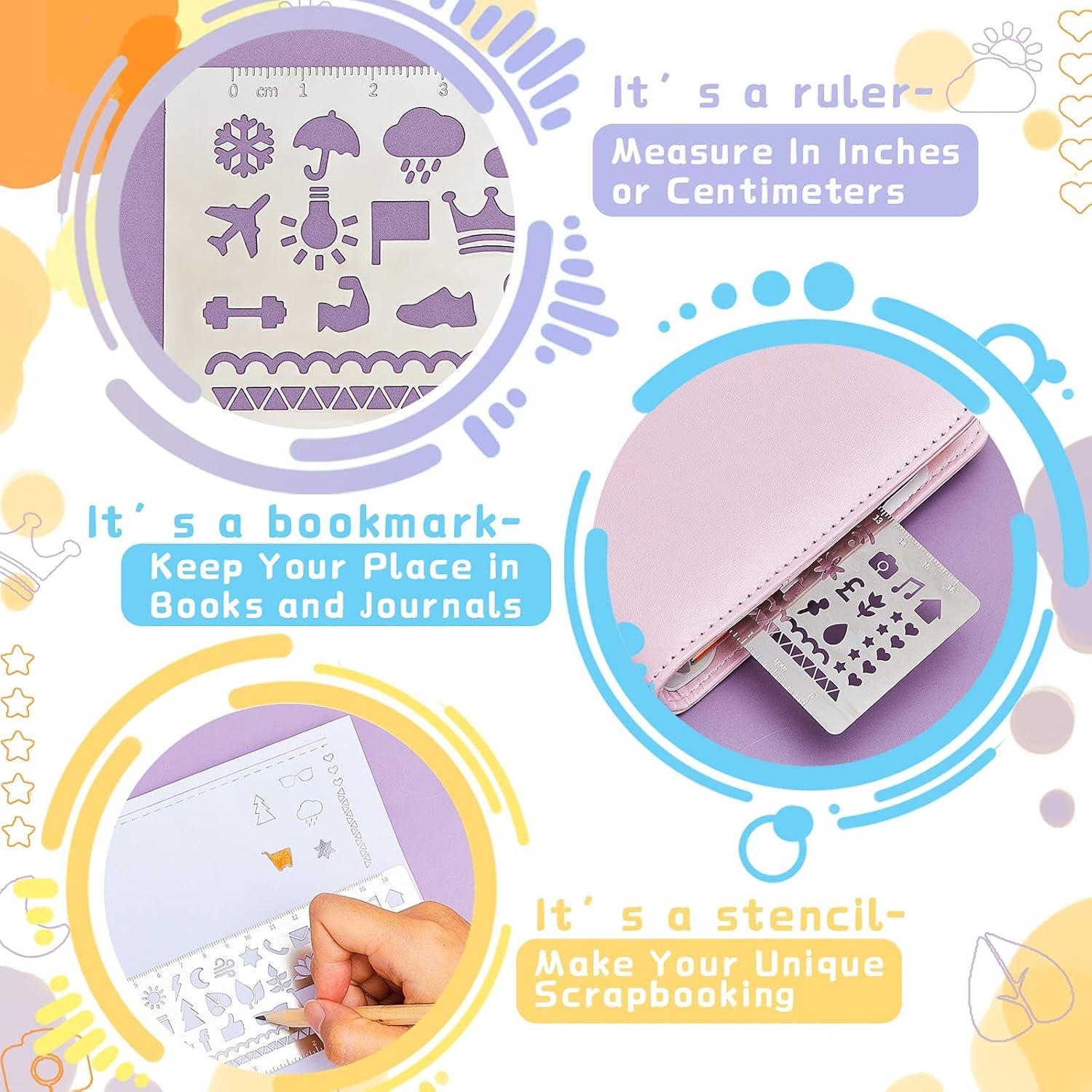 Plantillas de Acero Inoxidable Chinco 4 Piezas 18x5.7cm