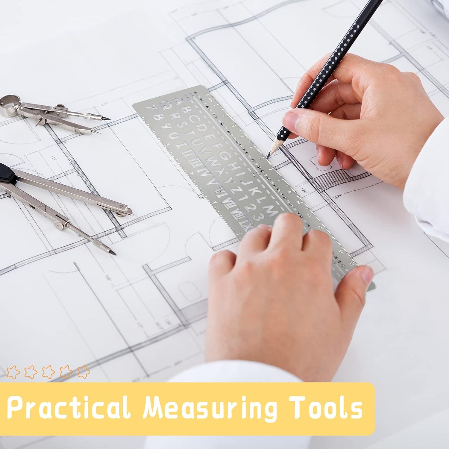 Plantillas de Acero Inoxidable Chinco 4 Piezas 18x5.7cm