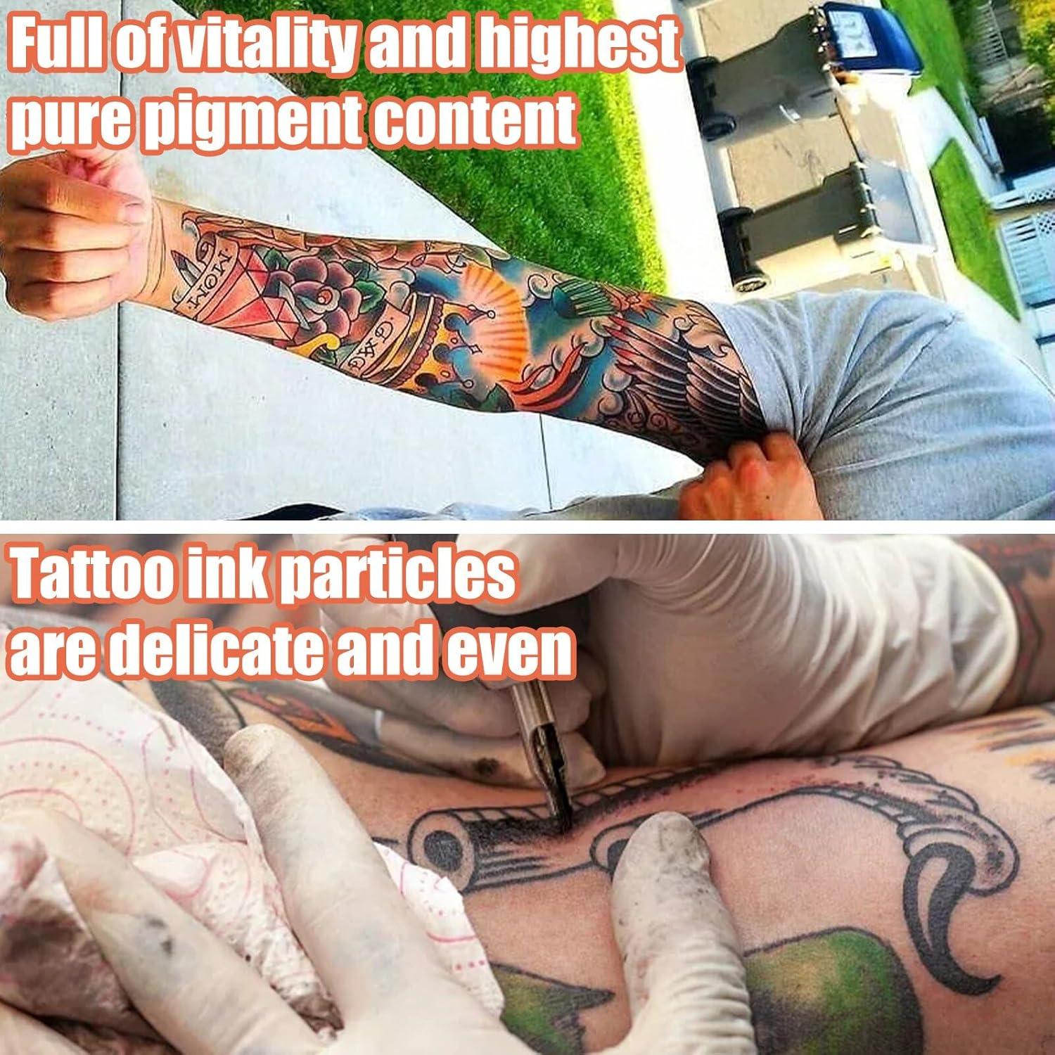 Set de Tinta para Tatuajes BAODELI 9PCS 15ml Colores Vibrantes