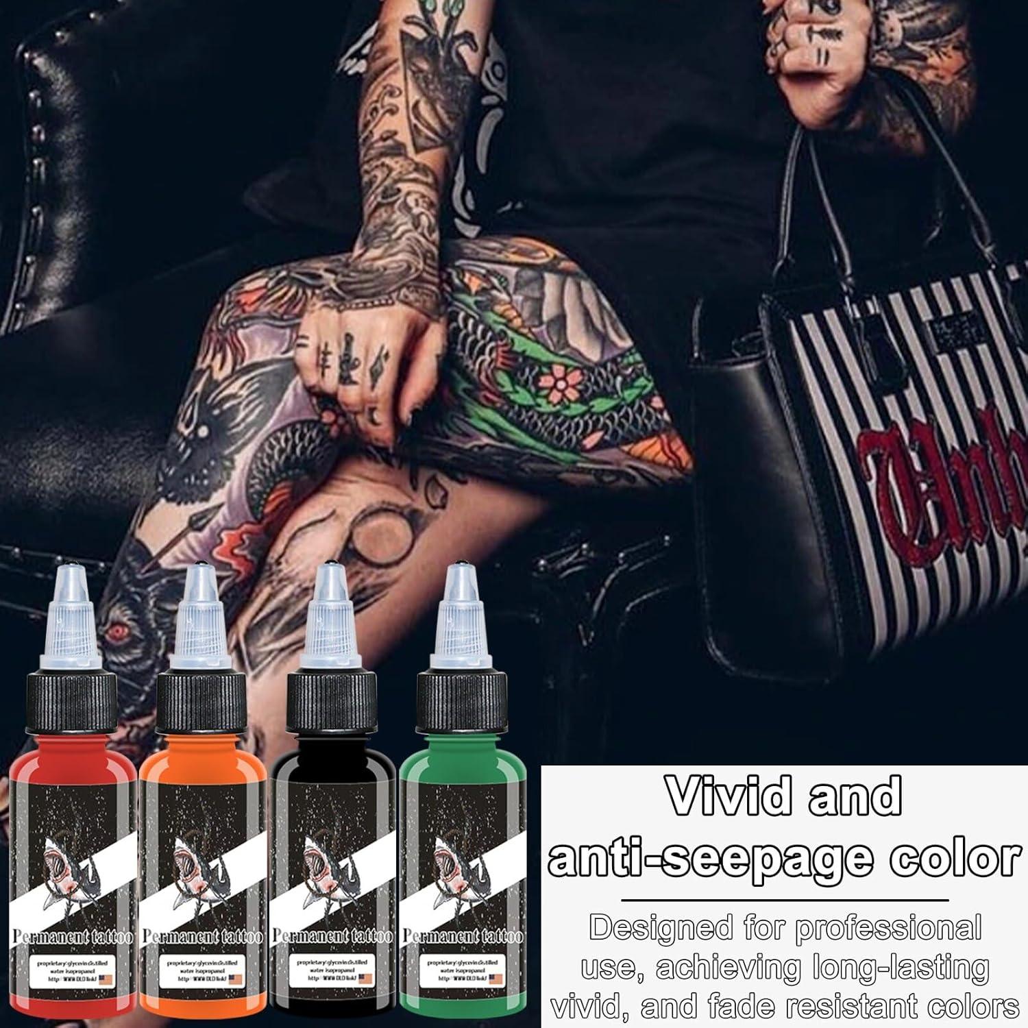 Set de Tinta para Tatuajes BAODELI 9PCS 15ml Colores Vibrantes