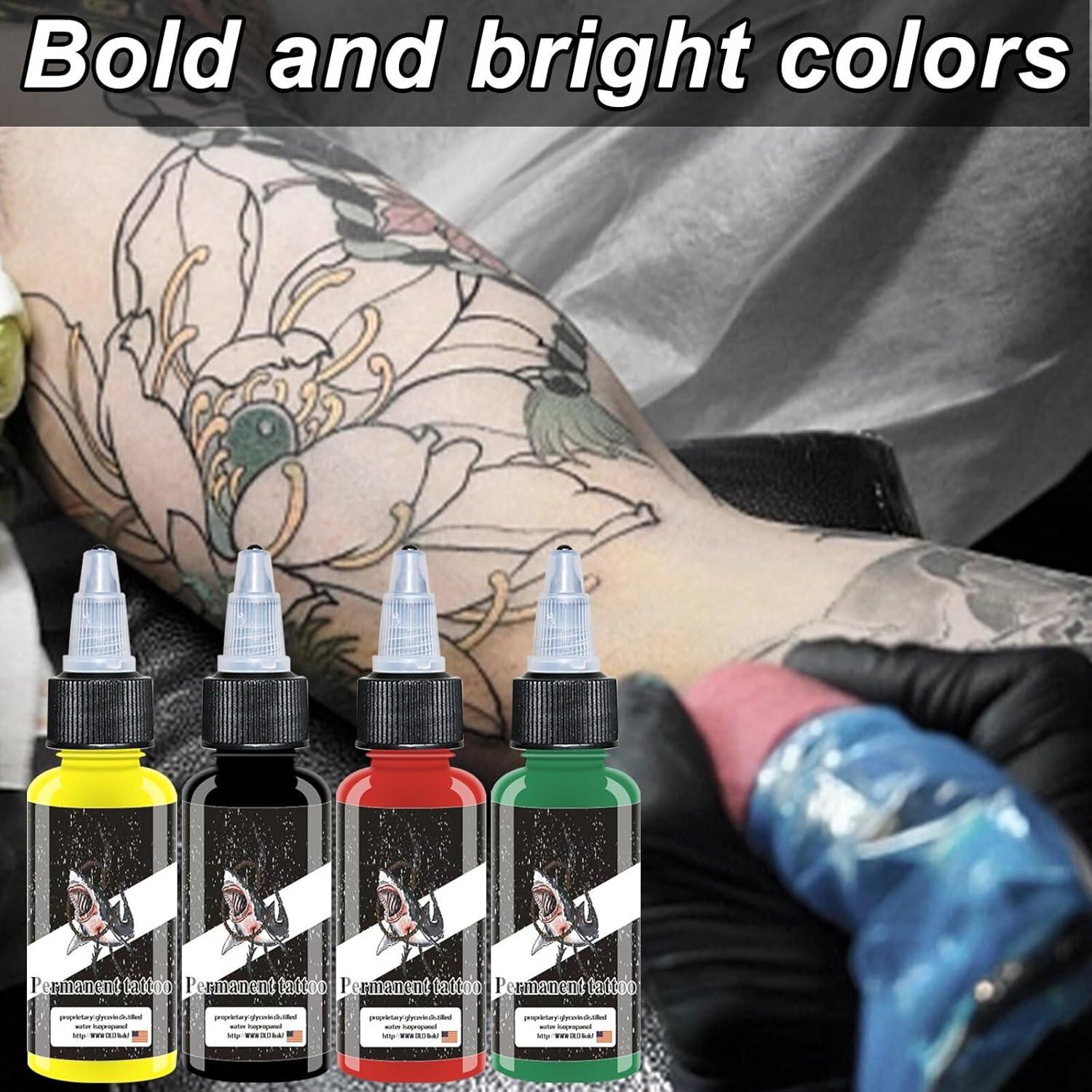 Set de Tinta para Tatuajes BAODELI 9PCS 15ml Colores Vibrantes