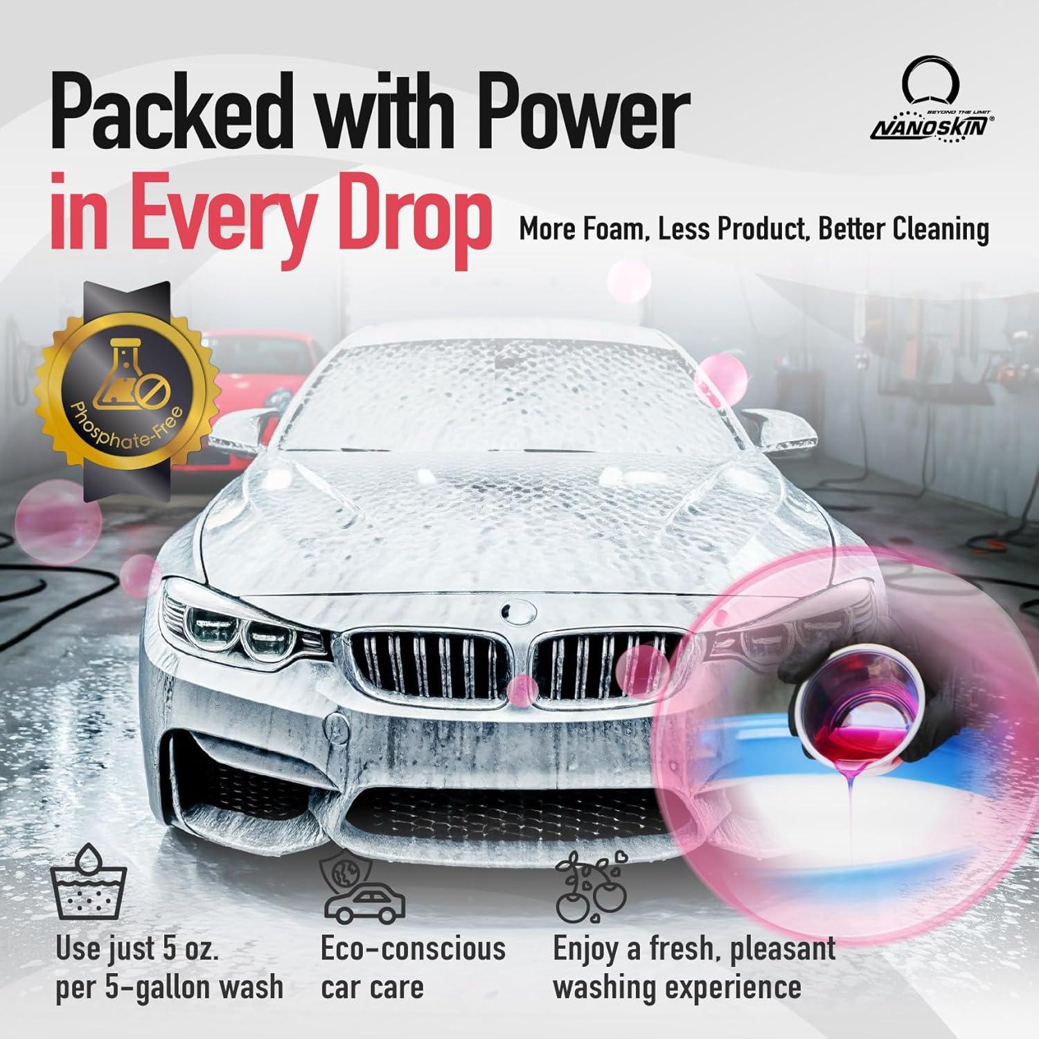 Champú Espumoso Nanoskin CHERRY SUDS 473 ml - Lavado de Autos