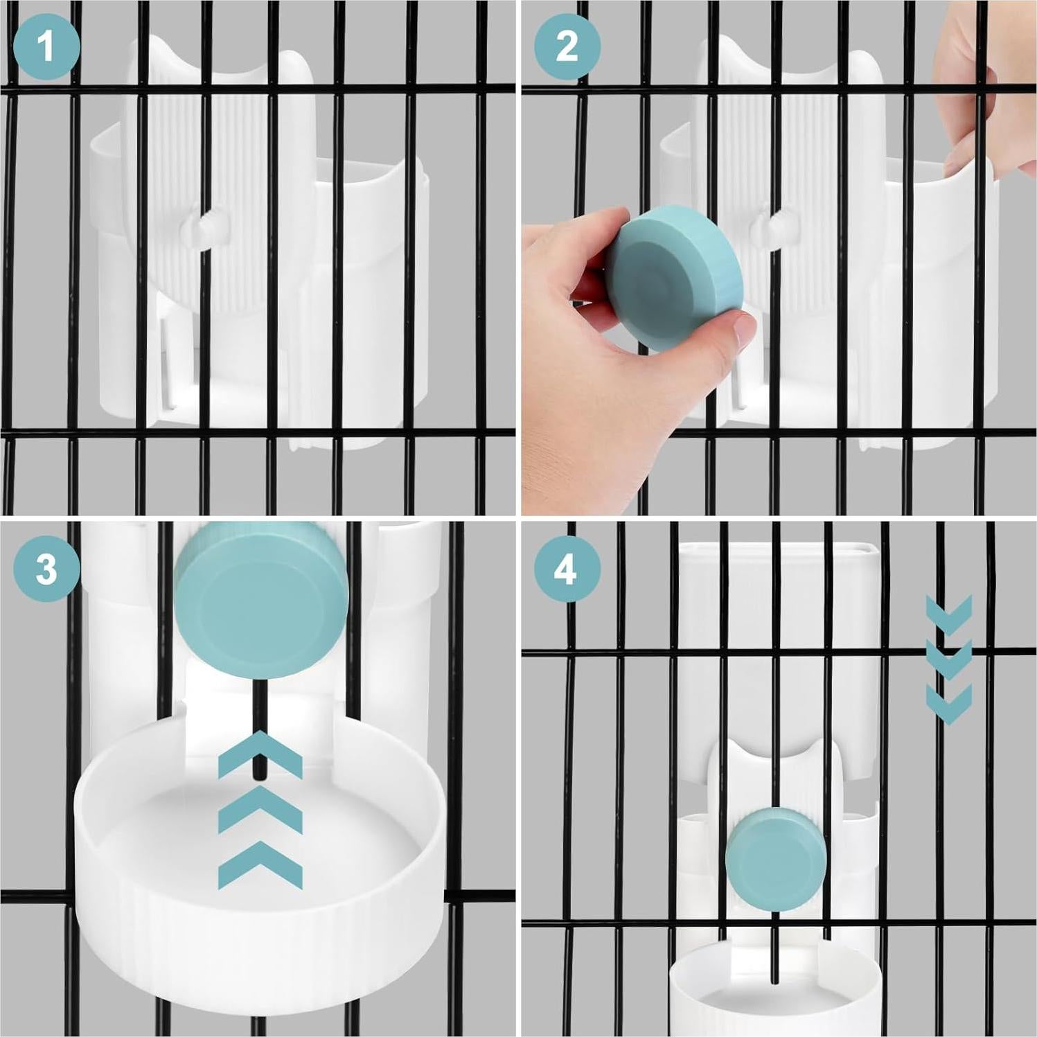 Comedero Automático y Dispensador de Agua ShineMe 1L Azul