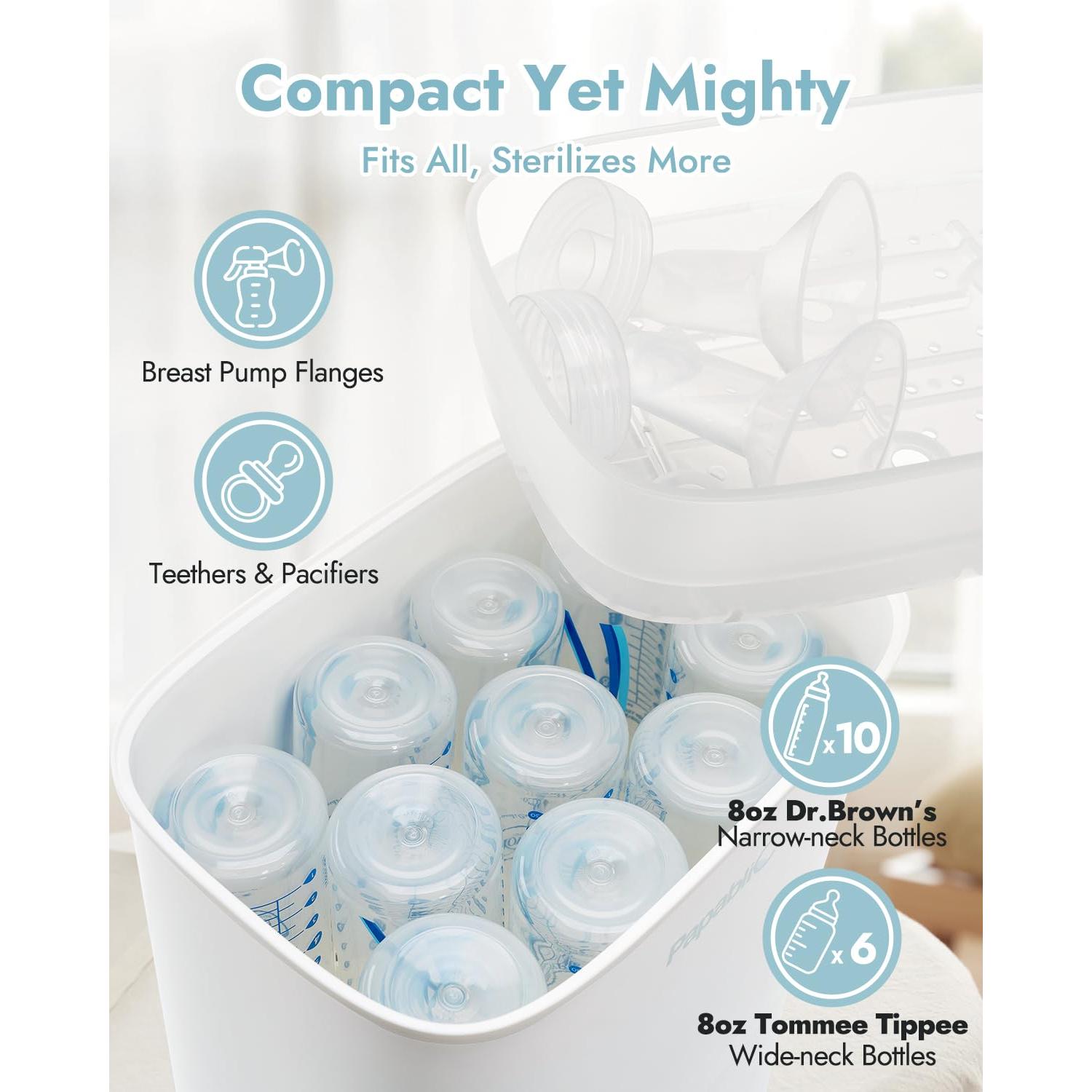 Esterilizador y Secador de Biberones Papablic 10 Biberones