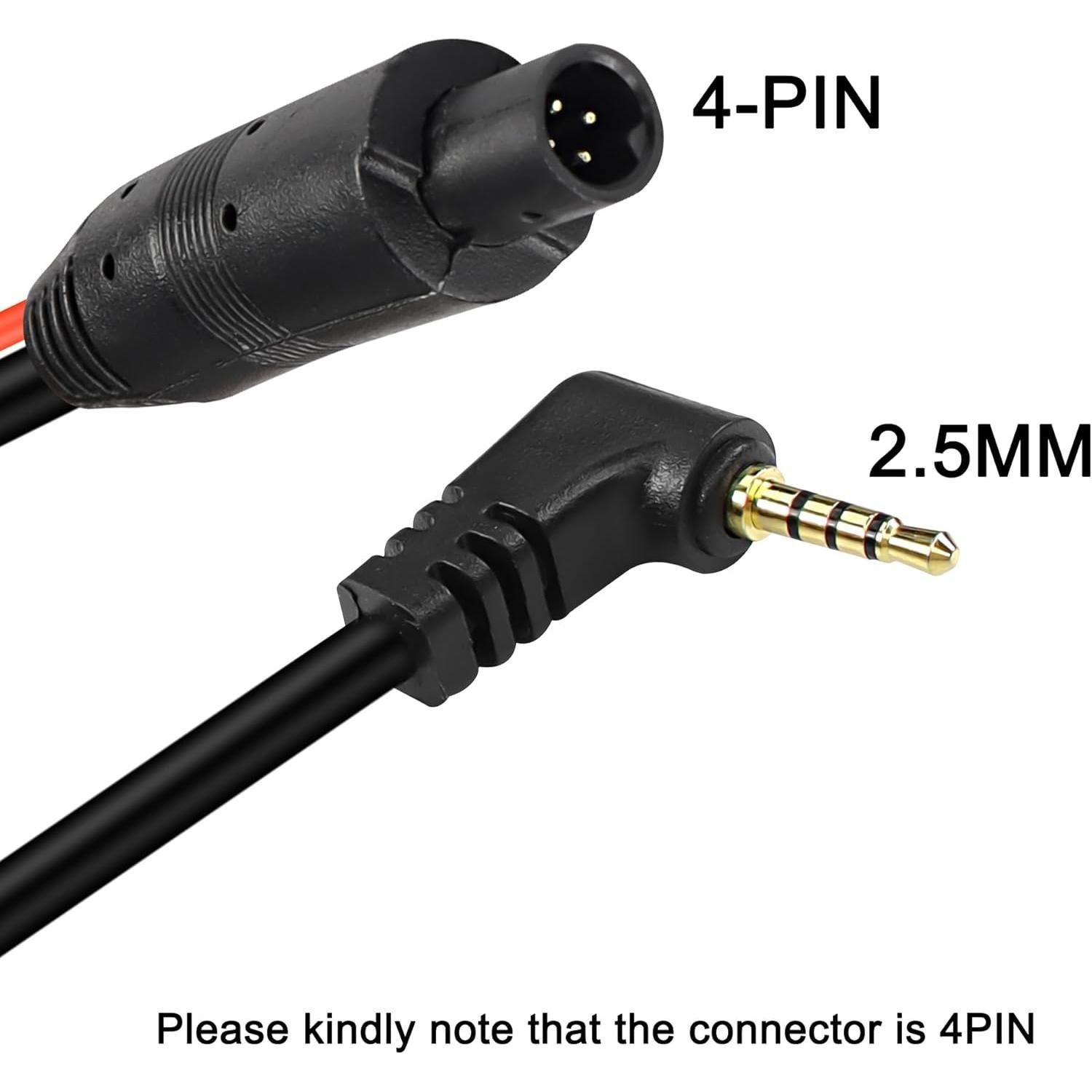 Cable de Cámara Trasera MEIRIYFA 10M 4 Pines HD Impermeable