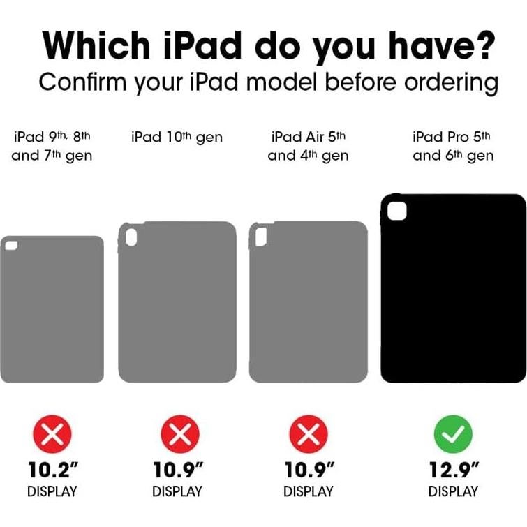 Funda OtterBox Defender para iPad Pro 12.9" - Negro, Resistente