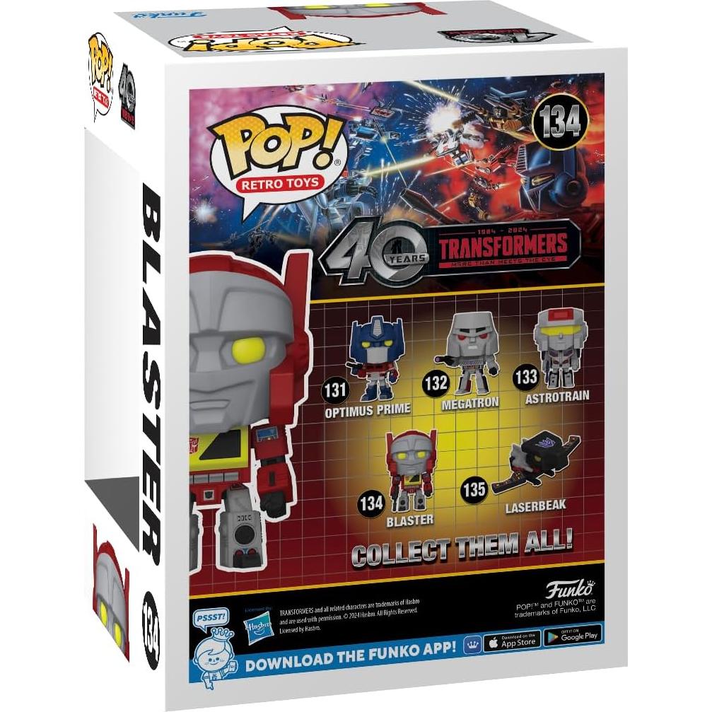Funko Pop Transformers Blaster 40 Aniversario 12 cm
