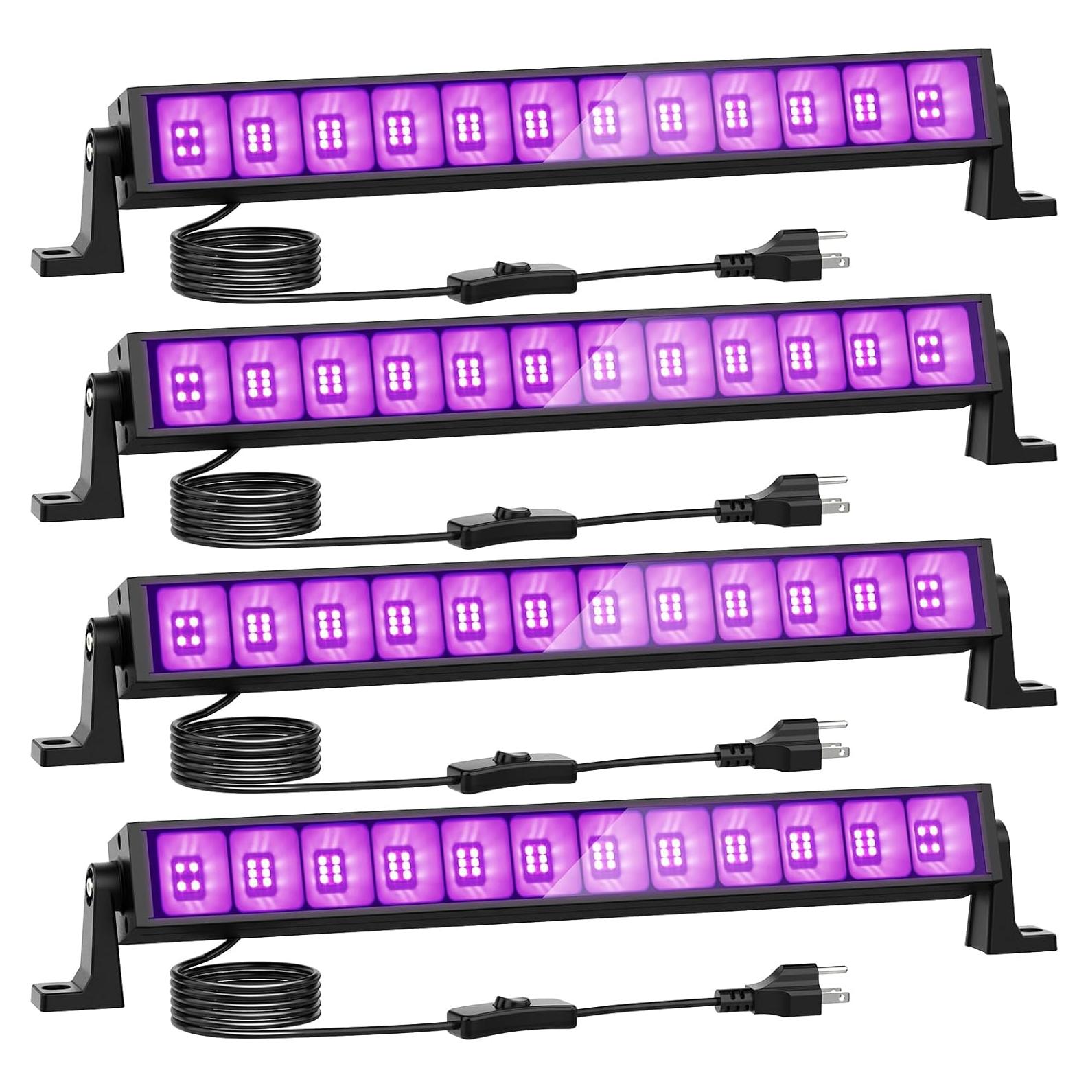 Onforu 4 Luces Negras LED 42W con Soporte Ajustable