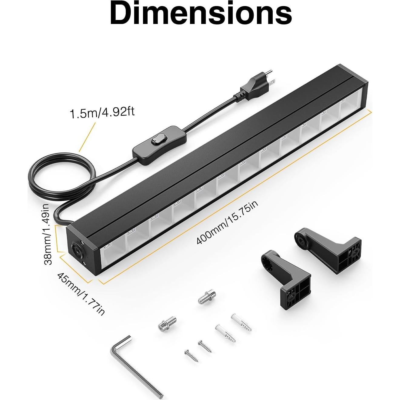 Onforu 4 Luces Negras LED 42W con Soporte Ajustable