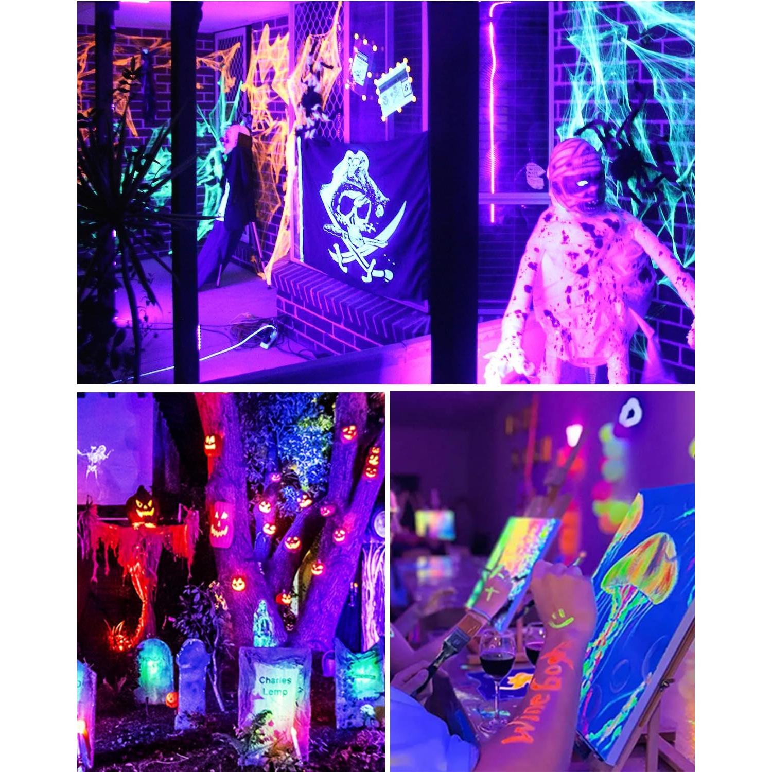 Onforu 4 Luces Negras LED 42W con Soporte Ajustable