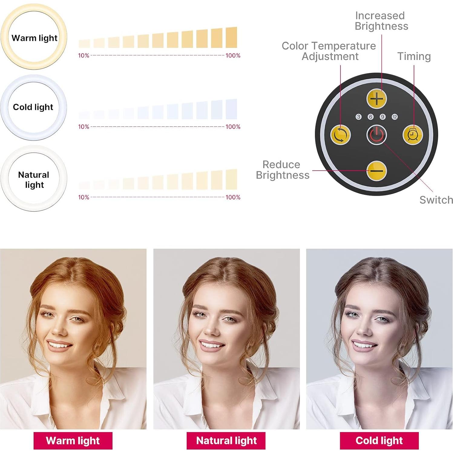 Soporte de Luz de Anillo ULANZI 10" con Brazo Ajustable