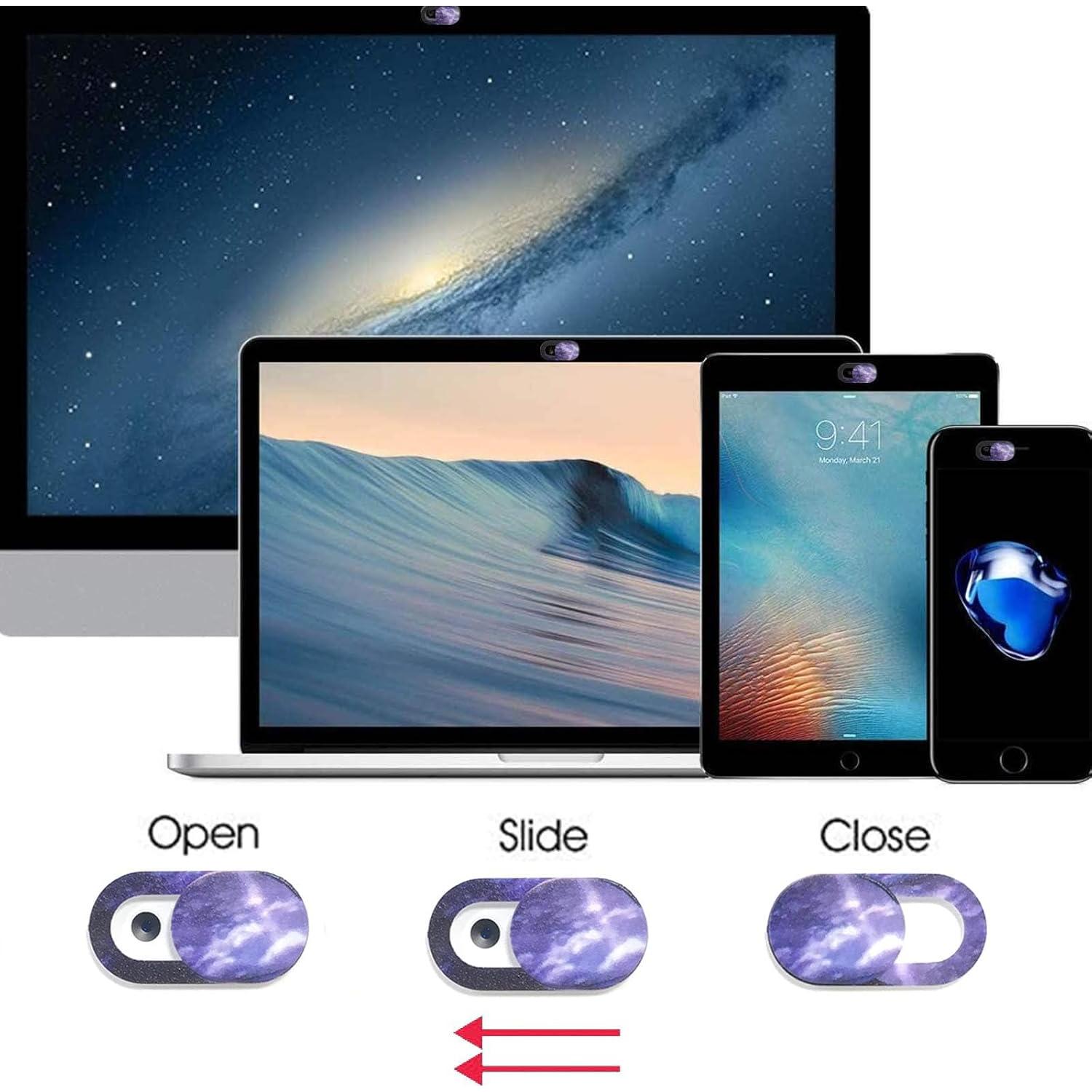 Cubierta Deslizante para Webcam Cuxnoo 8 Paquetes Espacio Colorido