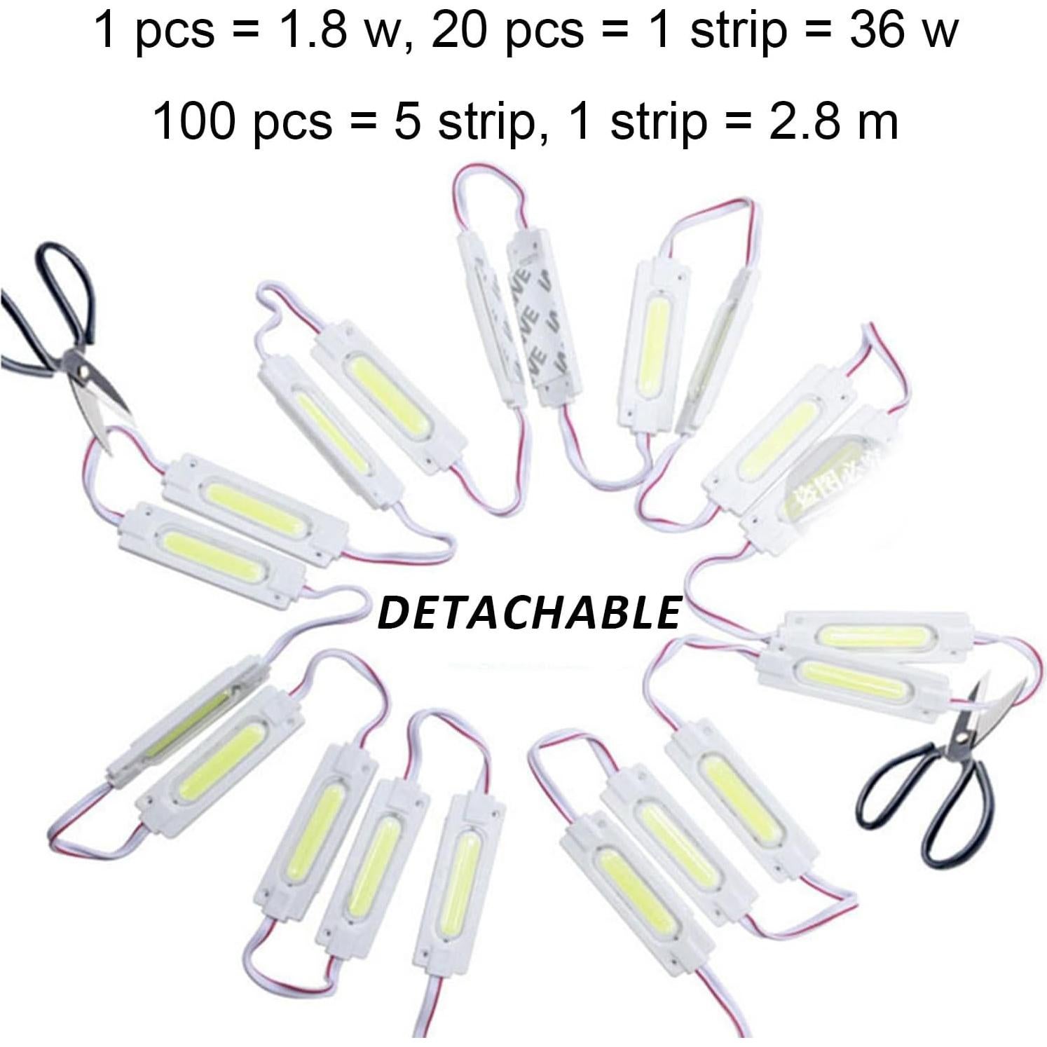 100 Módulos LED 12V IP65 Luz para Inflables y Carteles