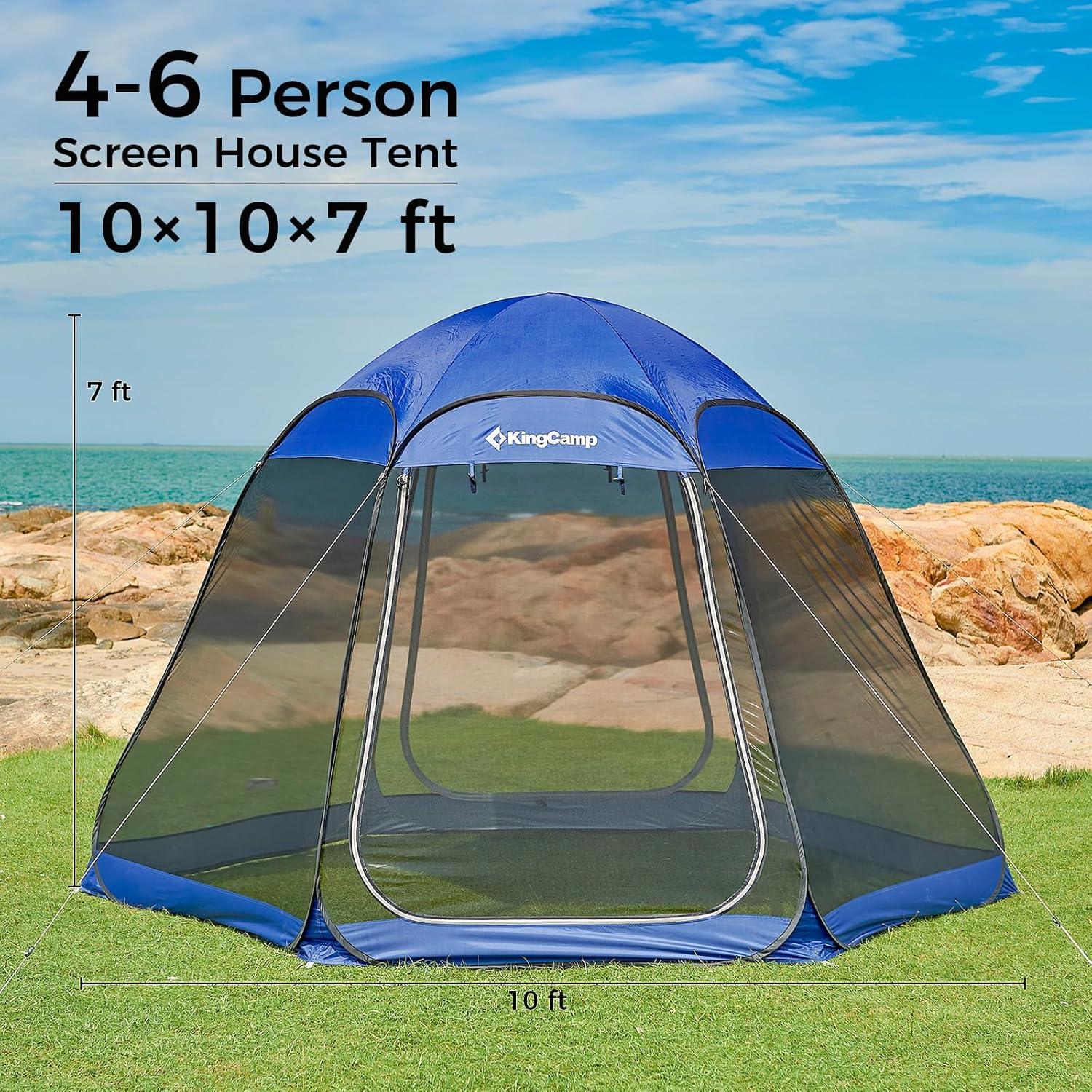 Carpa Pop Up KingCamp 3.05m x 3.05m para 4-6 Personas