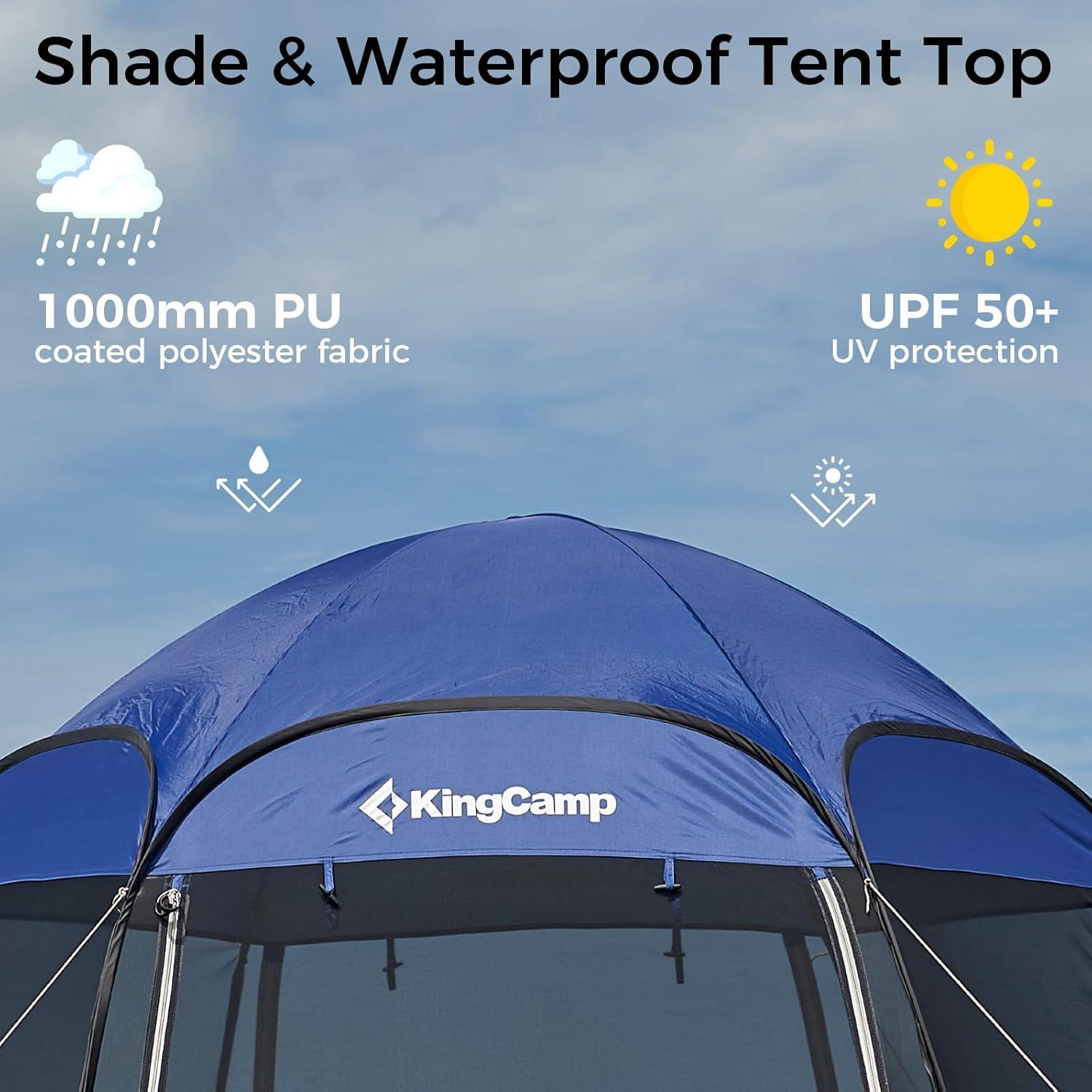 Carpa Pop Up KingCamp 3.05m x 3.05m para 4-6 Personas