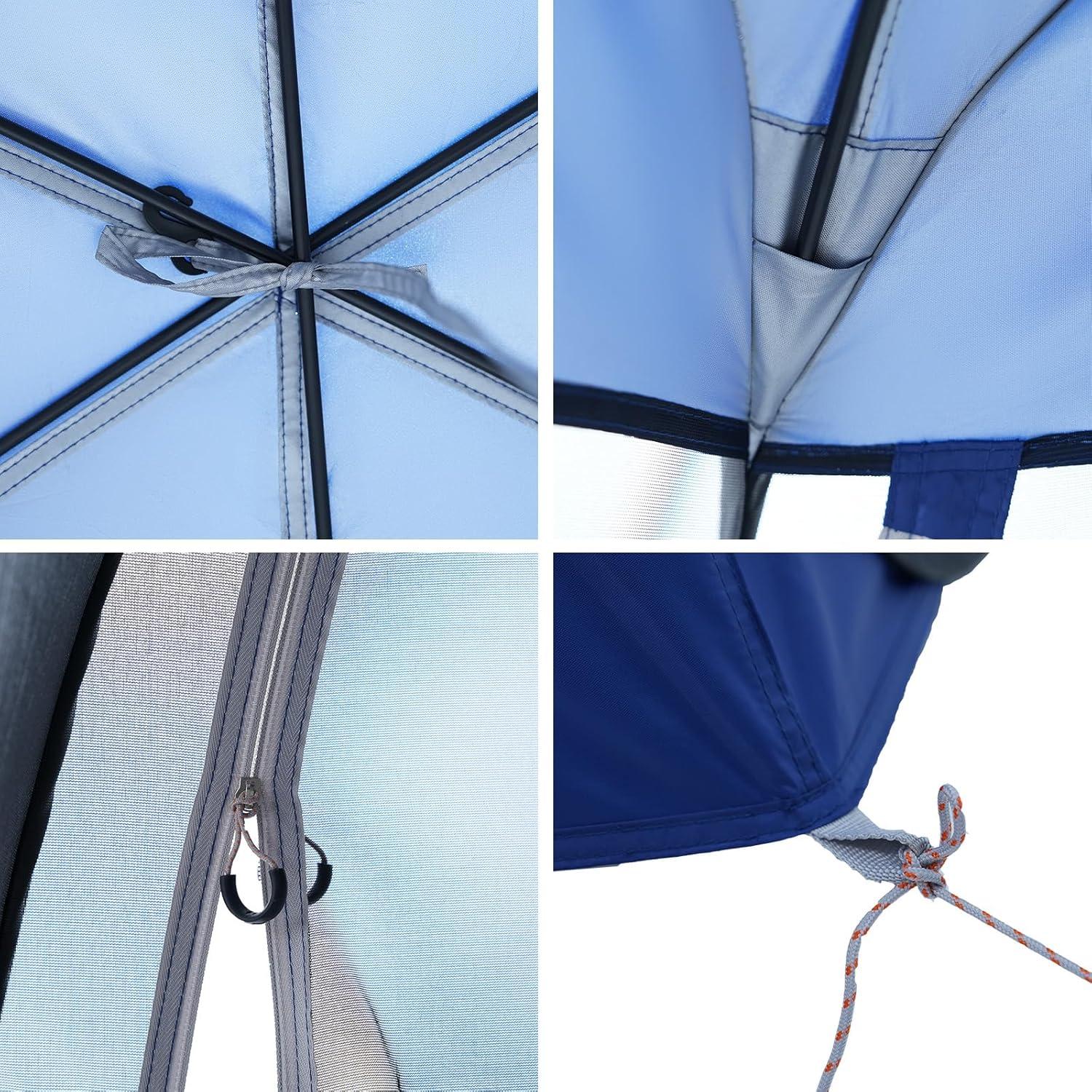 Carpa Pop Up KingCamp 3.05m x 3.05m para 4-6 Personas