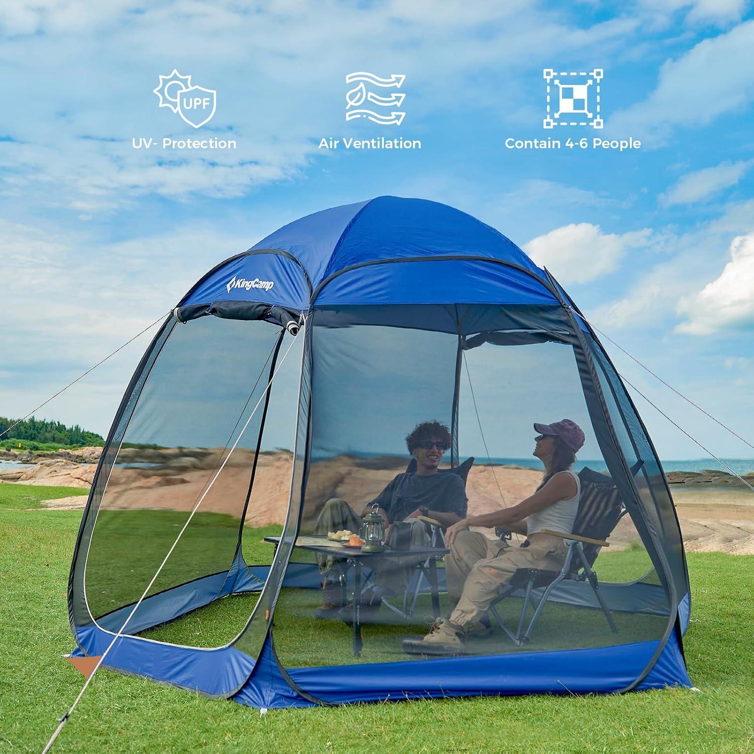 Carpa Pop Up KingCamp 3.05m x 3.05m para 4-6 Personas