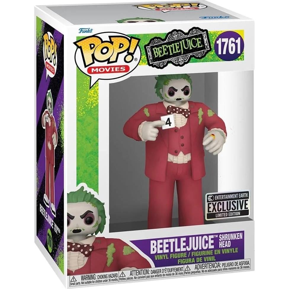 Figura de Vinilo Funko Beetlejuice Cabeza Reducida 9.5 cm