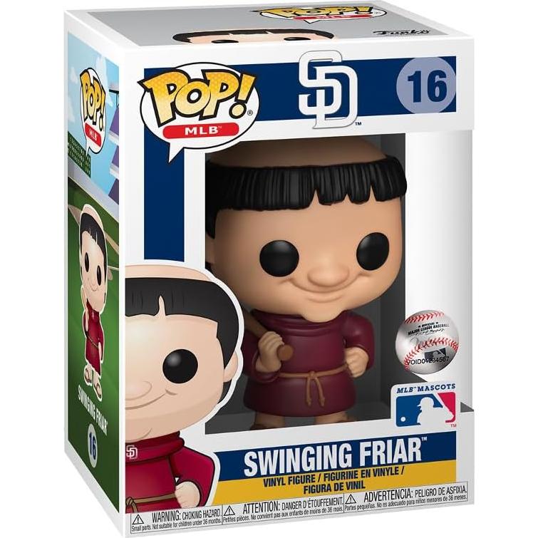 Figura de Vinilo Funko MLB Padres Swinging Friar 9,53 cm